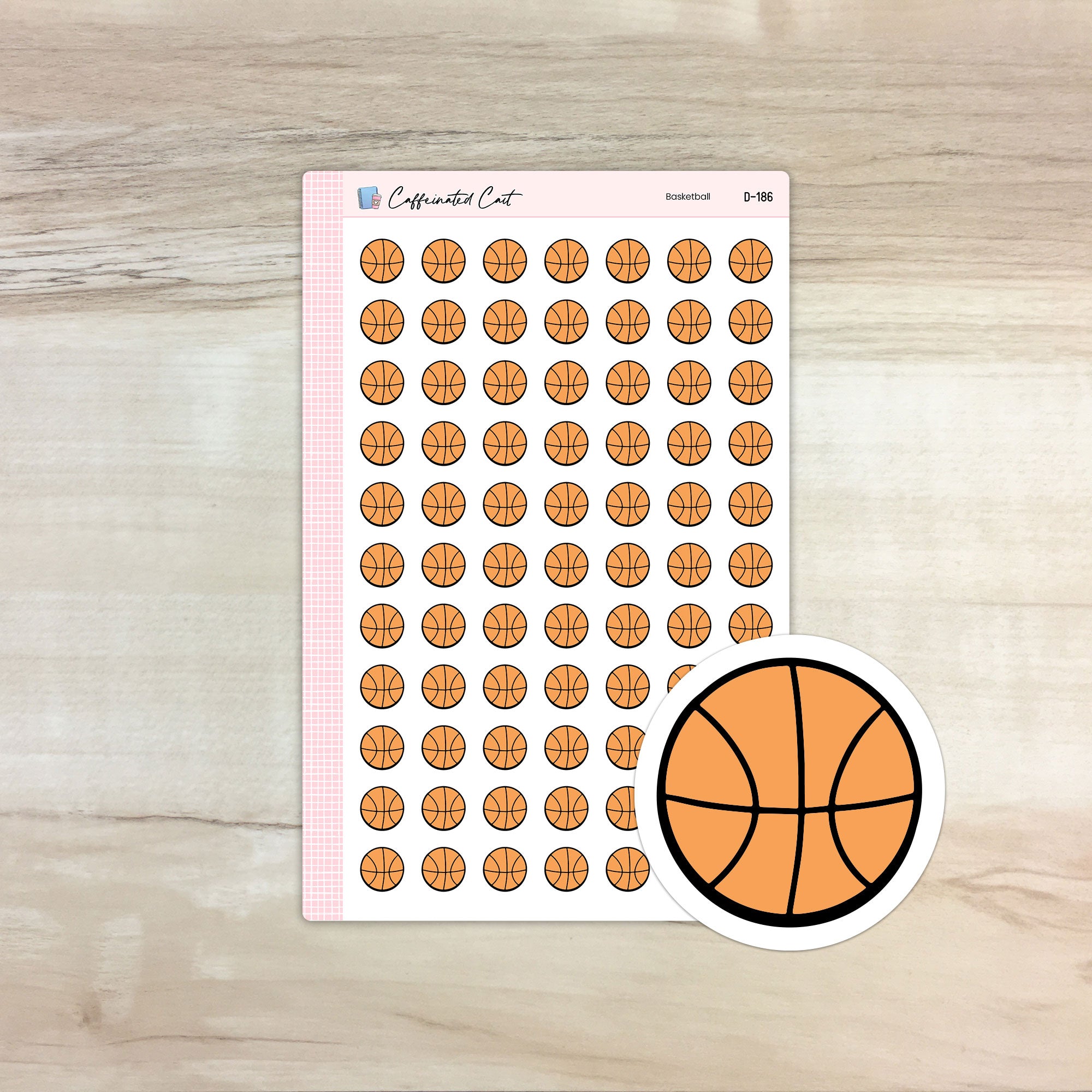 Basketball Doodle Icon Stickers