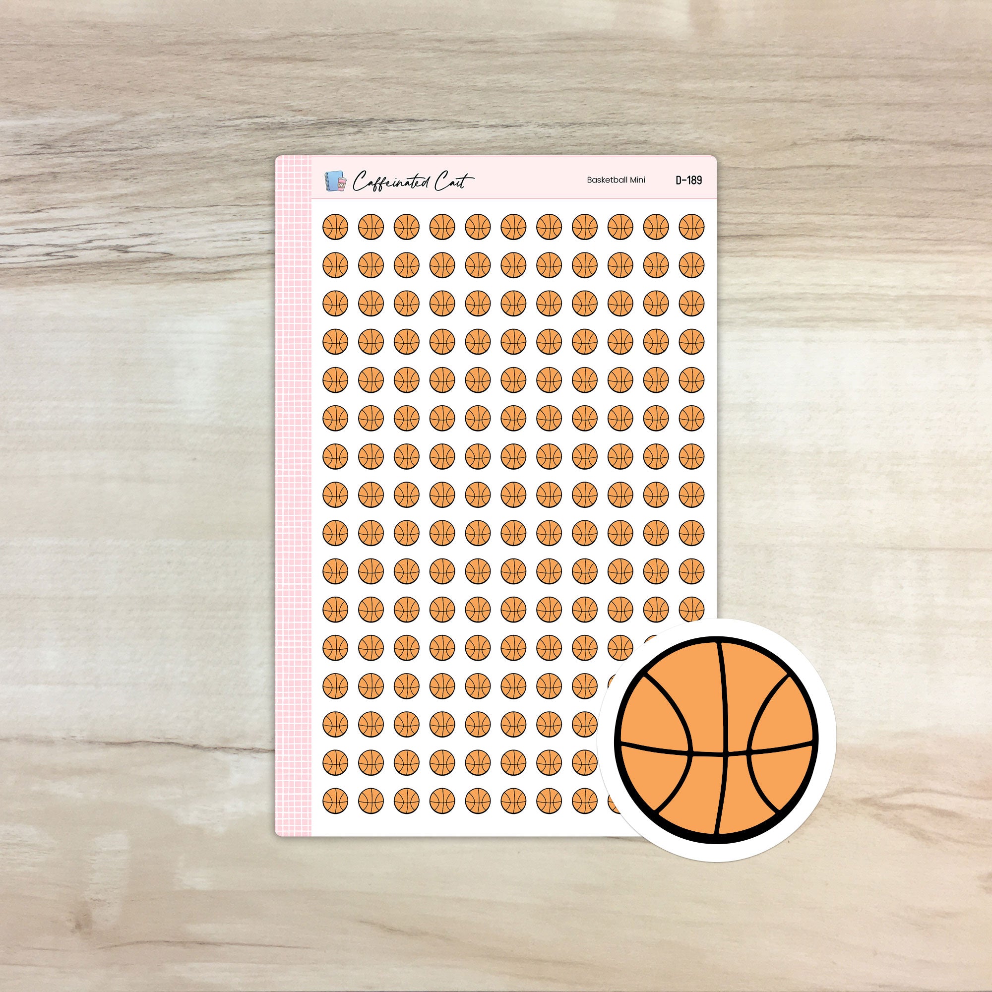 Basketball Doodle Icon Stickers