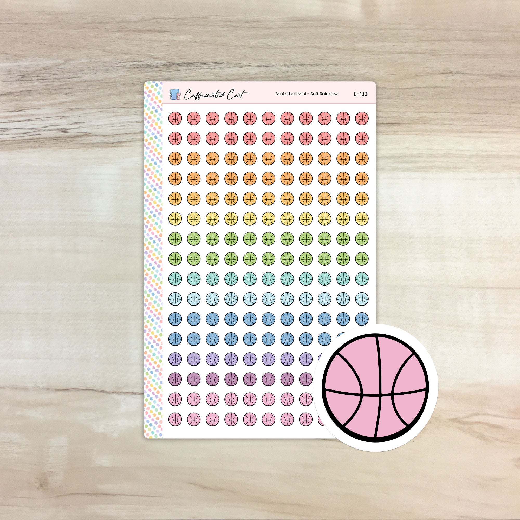 Basketball Doodle Icon Stickers