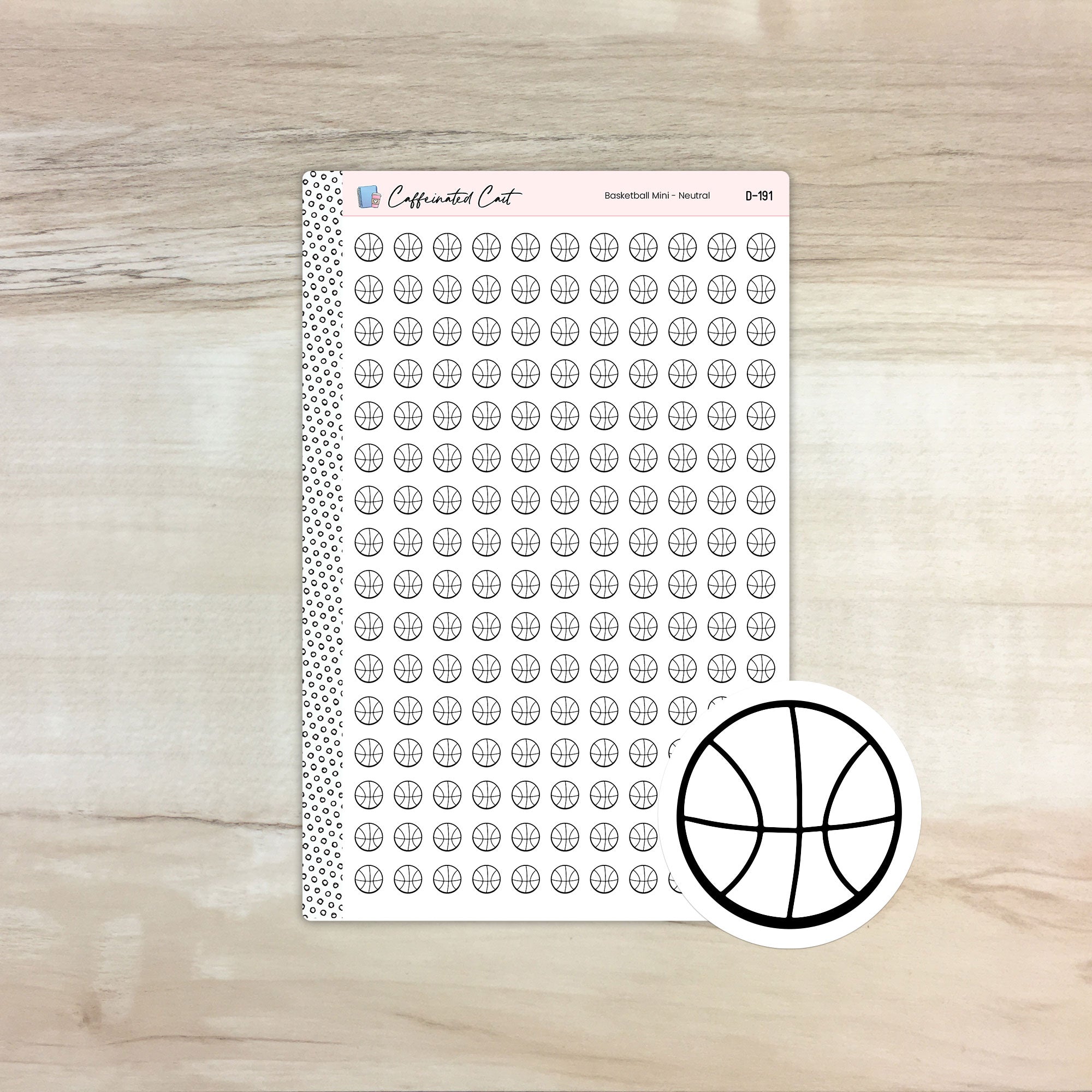 Basketball Doodle Icon Stickers