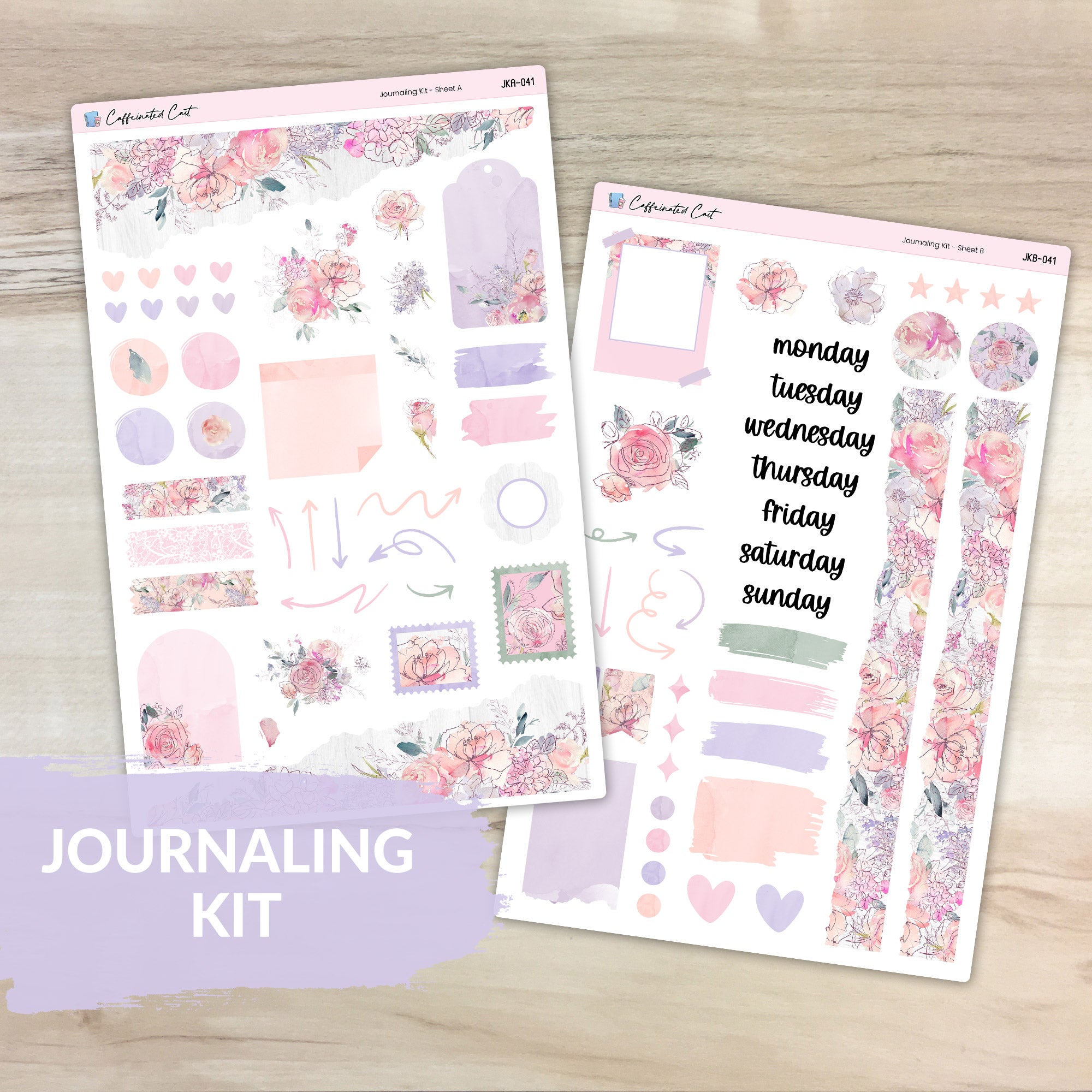 Journaling Kit - Delicate Floral [ 041 ]