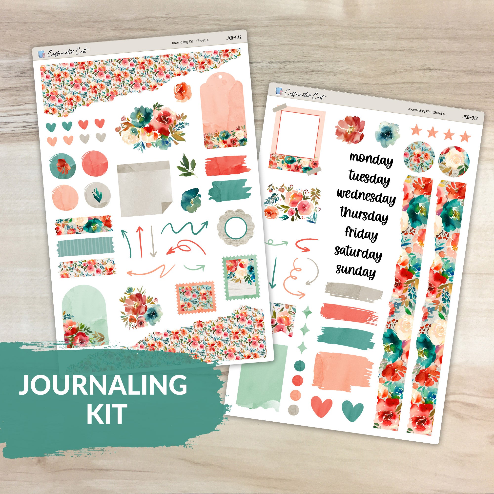 Journaling Kit - Coral Blooms [ 012 ]