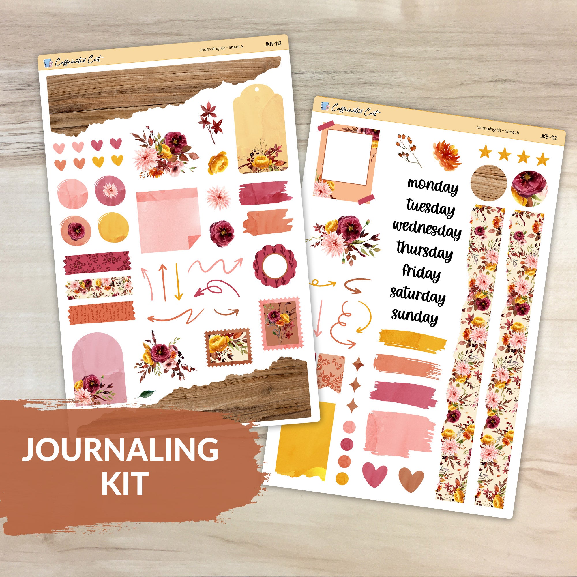 Journaling Kit - Burnt Floral [ 112 ]