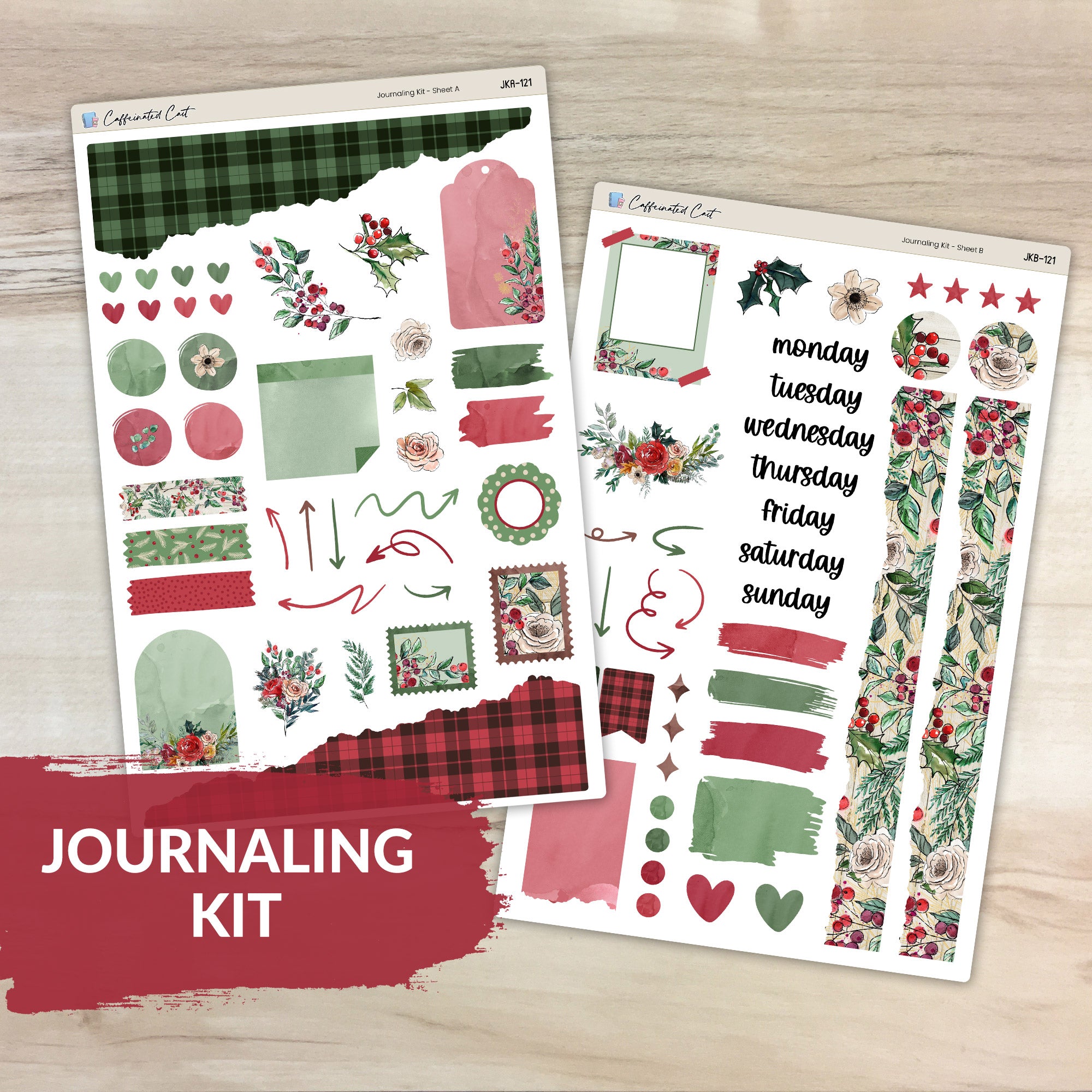 Journaling Kit - Christmas Berry [ 121 ]