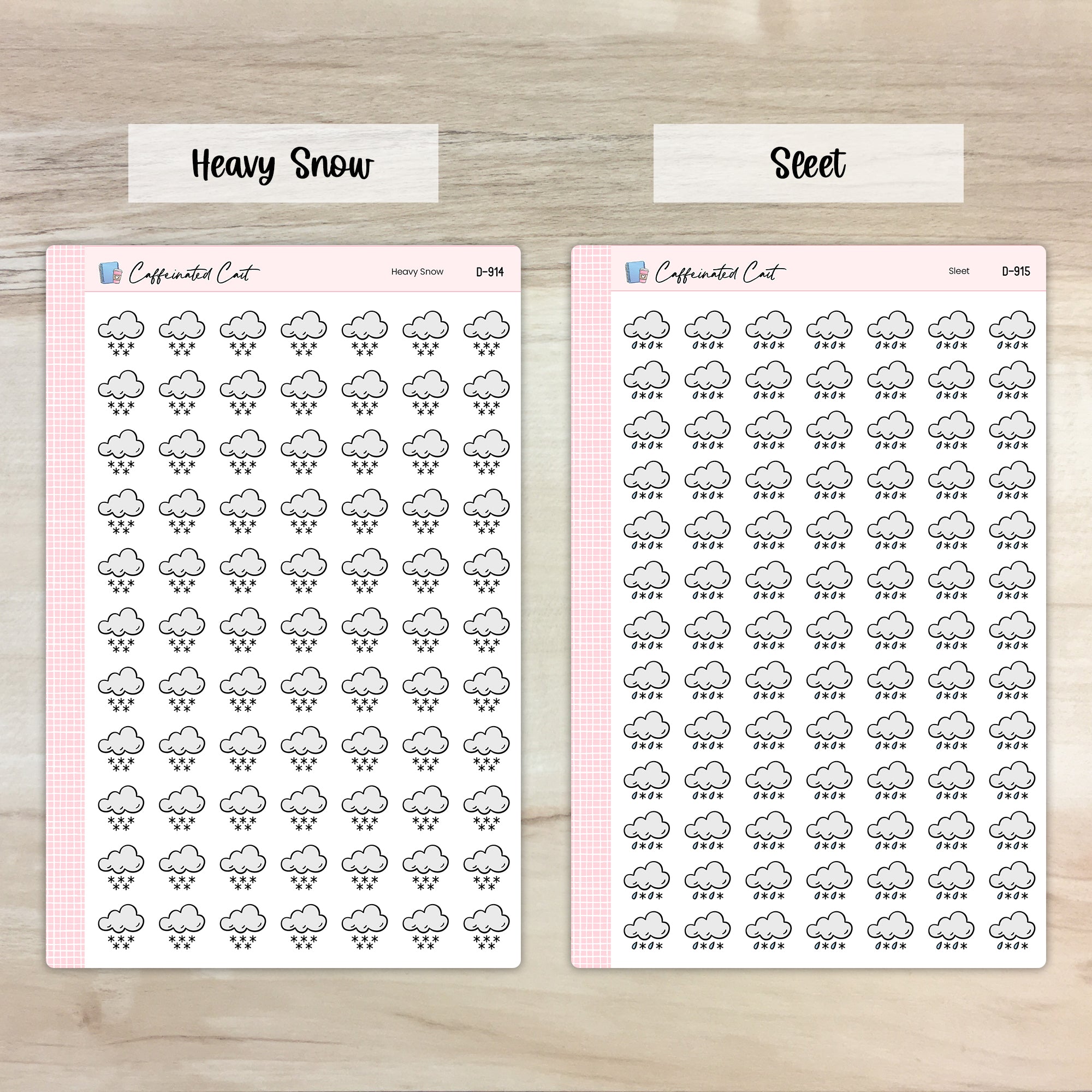 Weather Doodle Icon Stickers