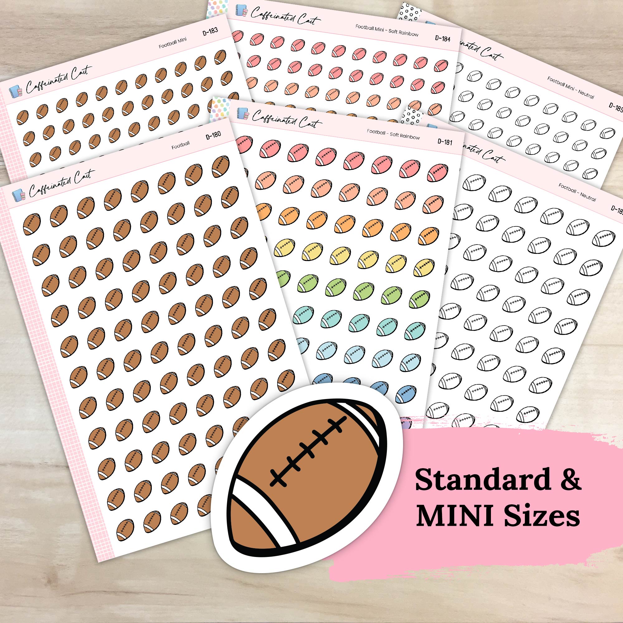 Football Doodle Icon Stickers