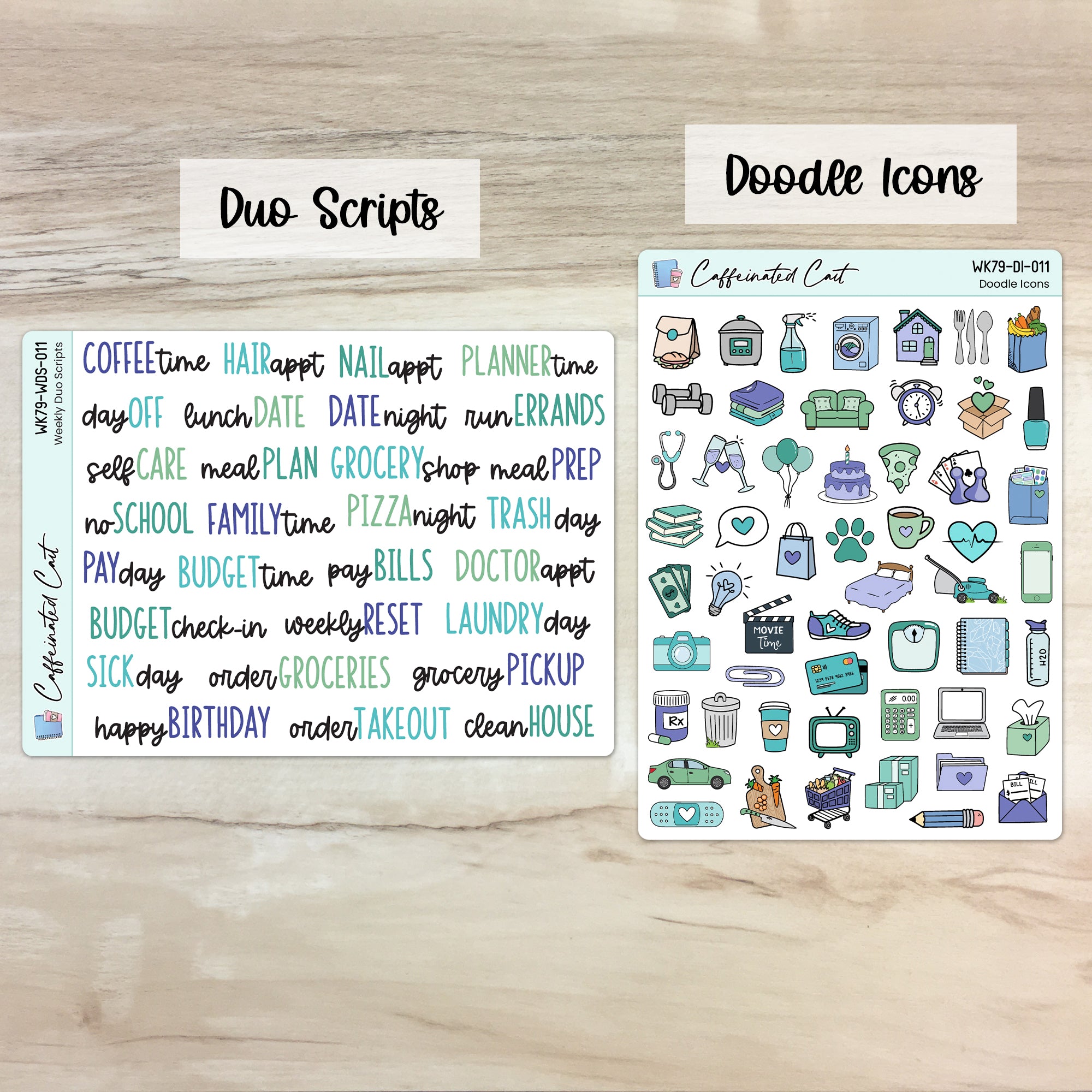 Doodle Icons & Scripts - Winter Crystals [ 011 ]