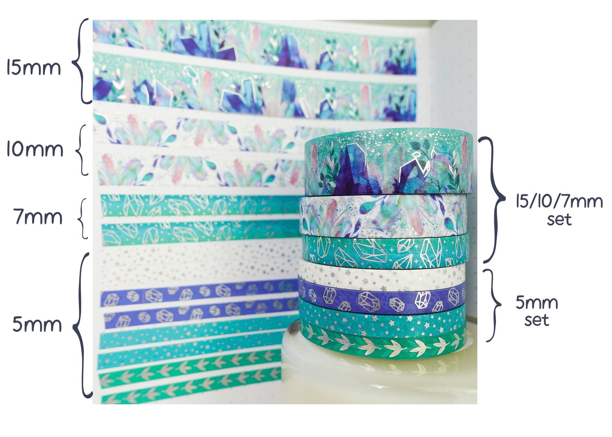 Winter Crystals Washi Tape [ 011 ]