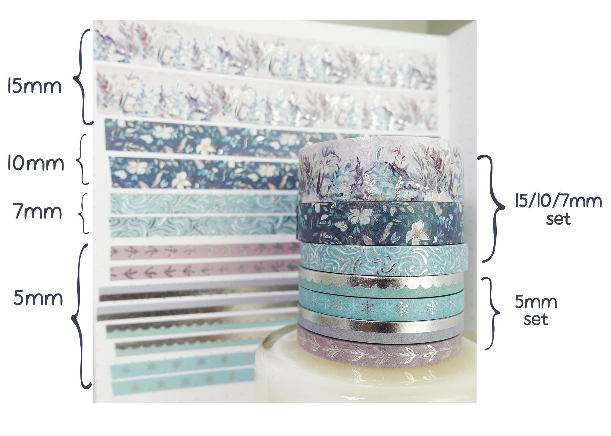 Fields of Frost Washi Tape [ 014 ]