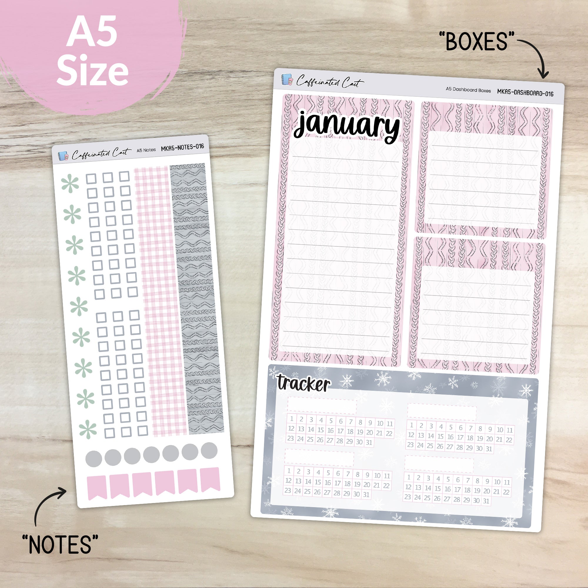 Dashboard & Notes Kit for ERIN CONDREN Planners - Cozy [ 016 ]