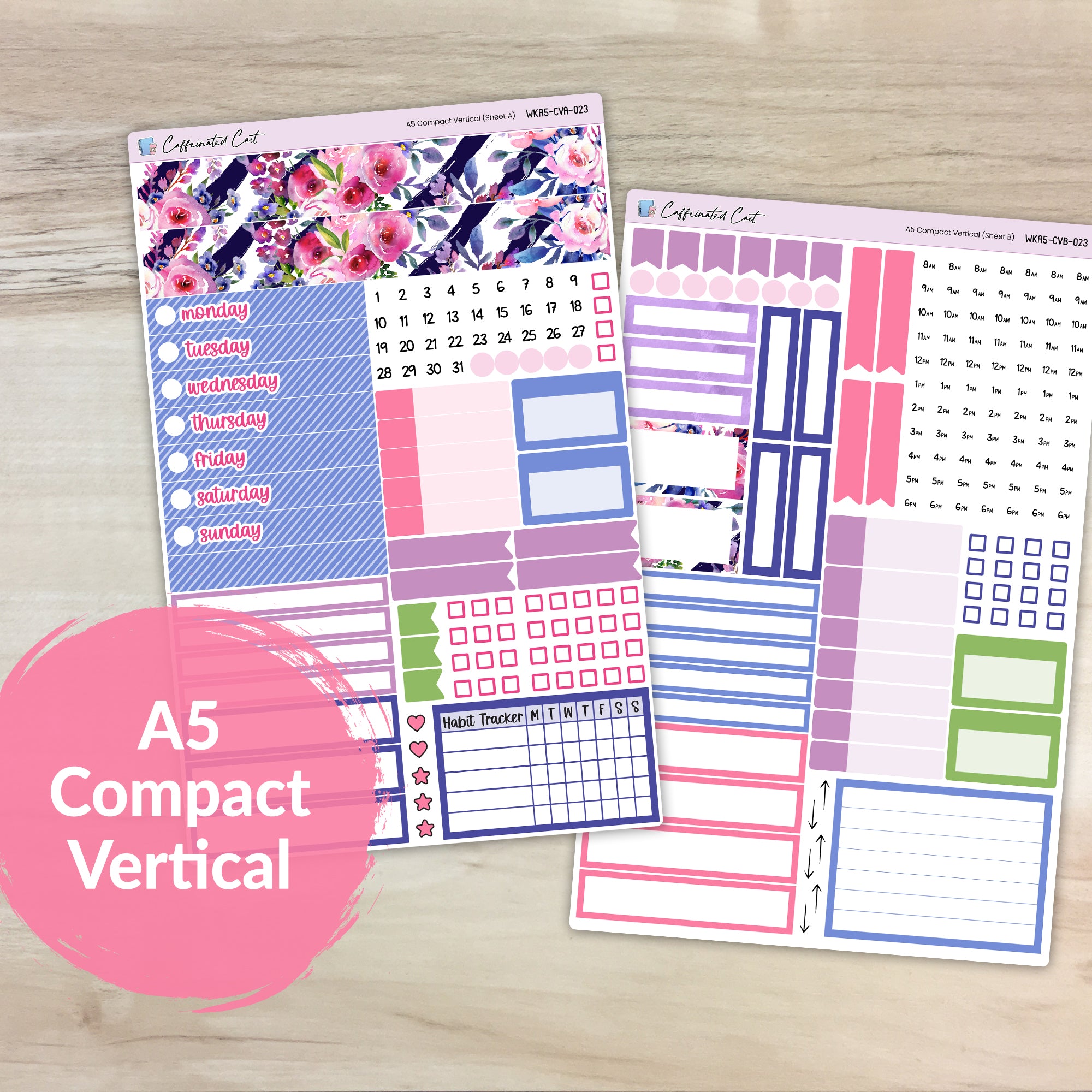 A5 Compact Vertical Kit - Enchanted Garden [ 023 ]