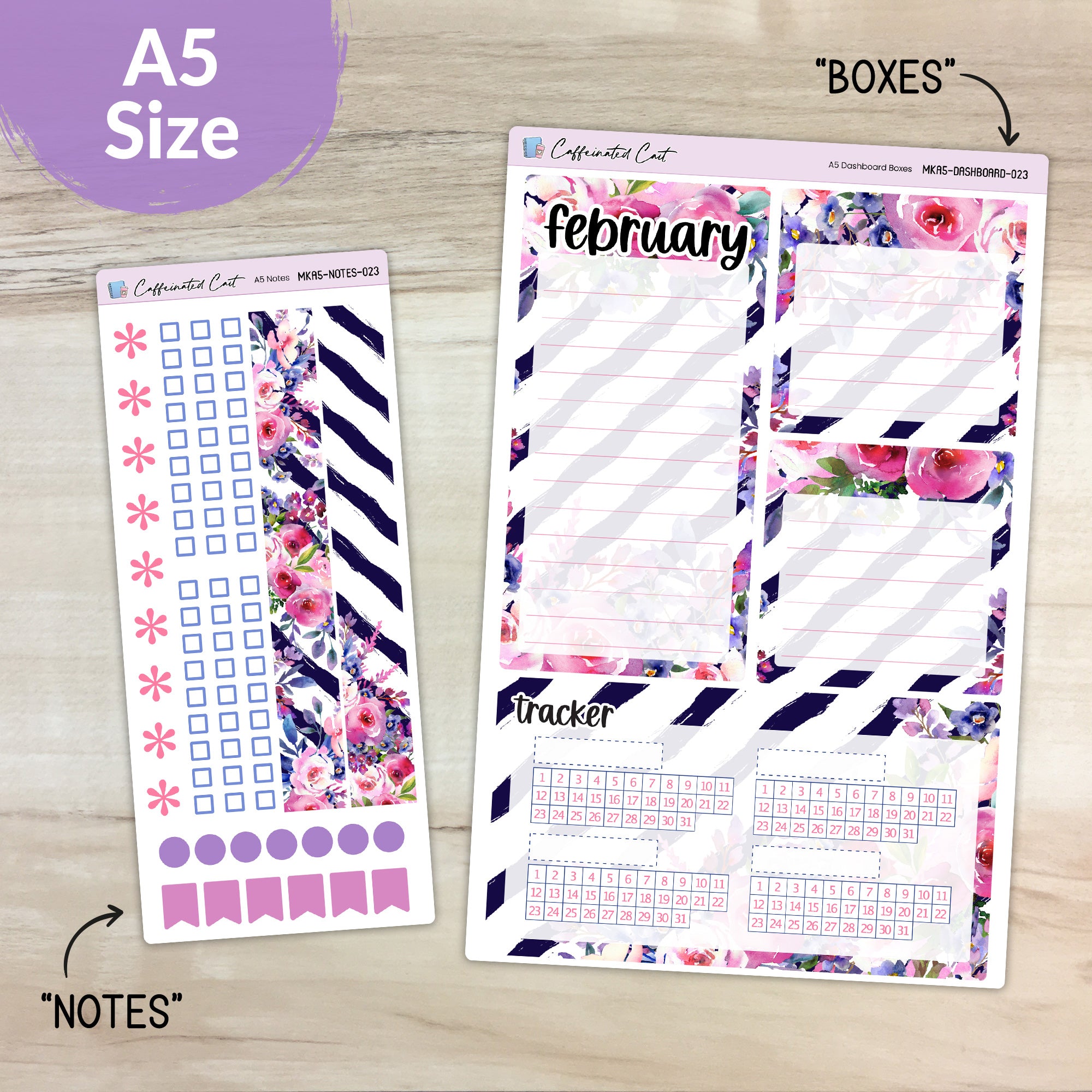 Dashboard & Notes Kit for ERIN CONDREN Planners - Enchanted Garden [ 023 ]