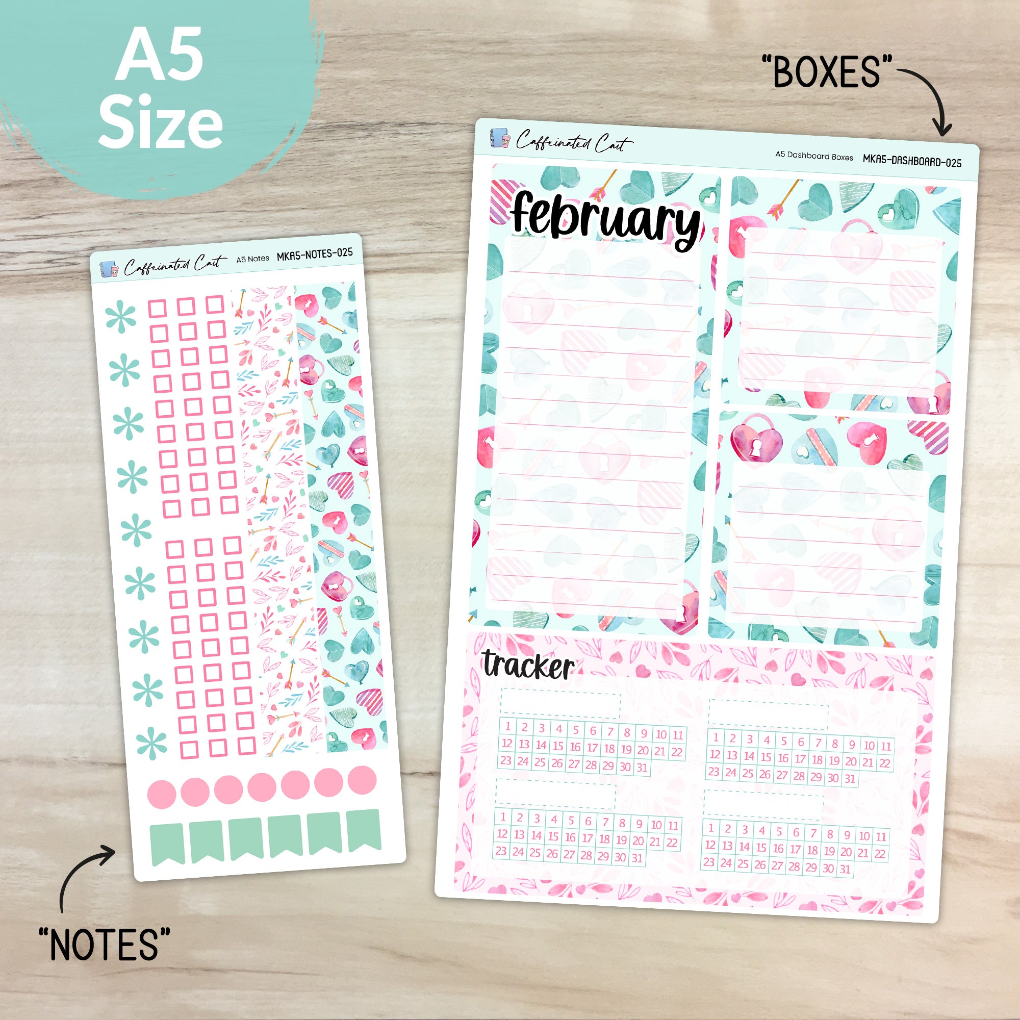 Dashboard & Notes Kit for ERIN CONDREN Planners - Be Mine [ 025 ]