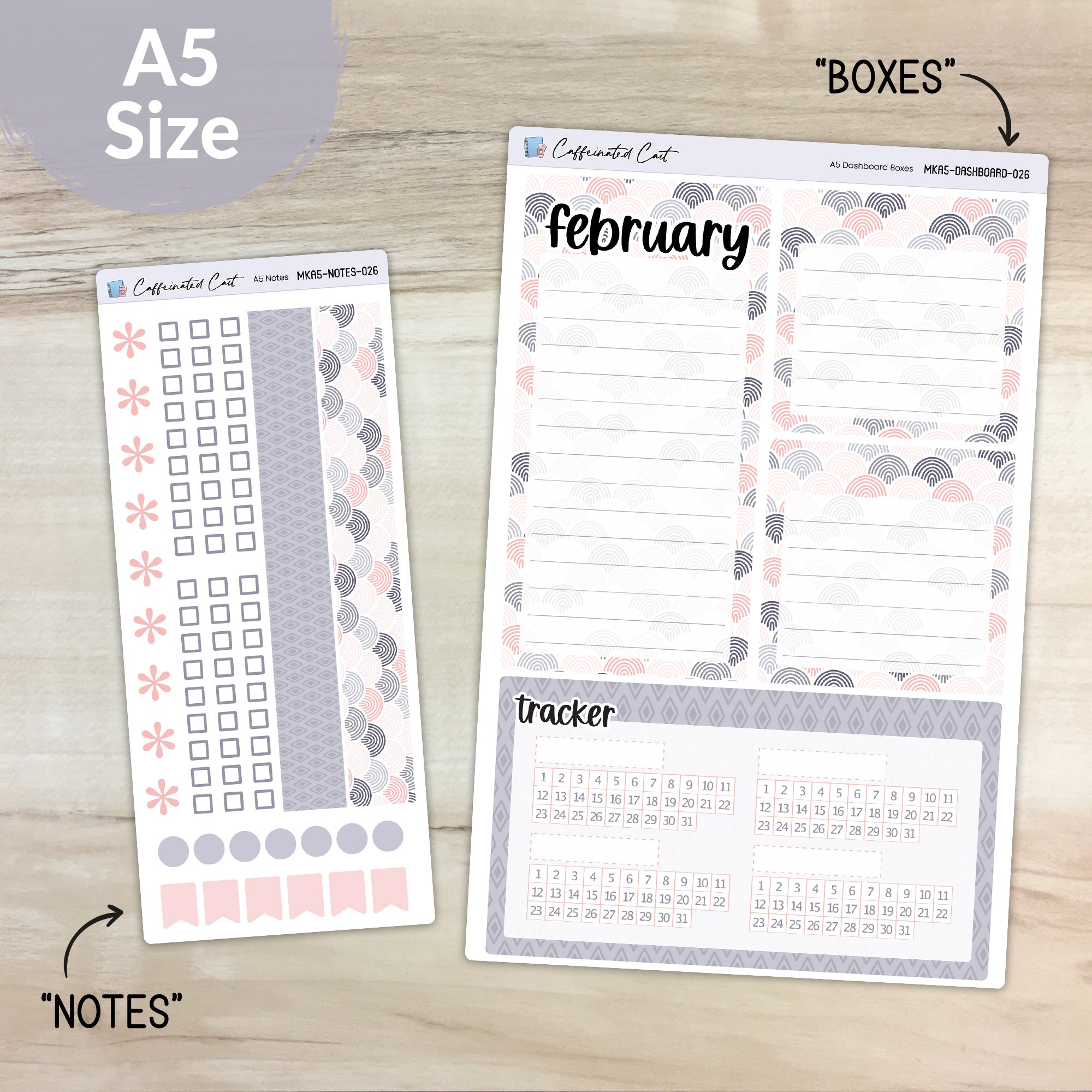 Dashboard & Notes Kit for ERIN CONDREN Planners - Boho & Chill [ 026 ]