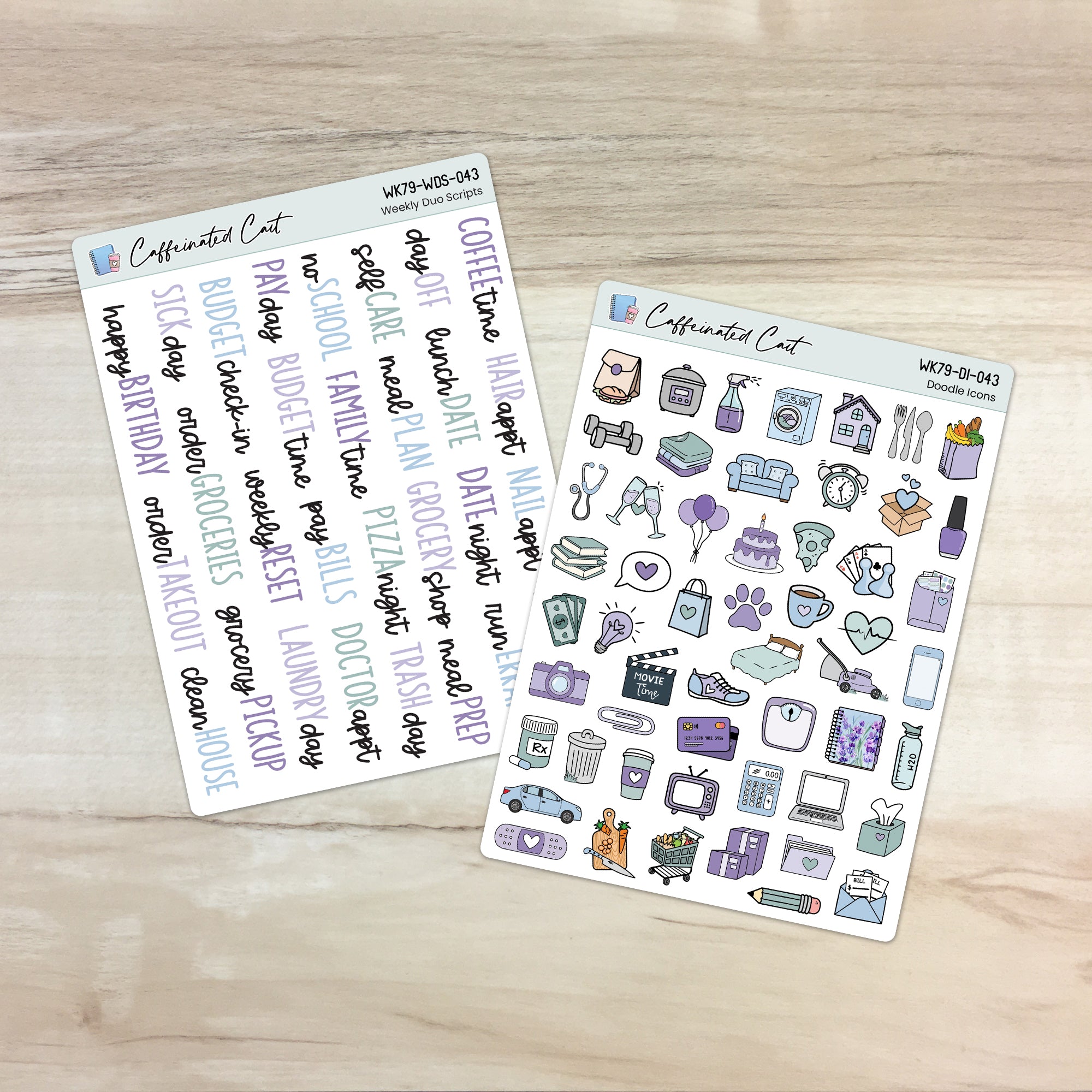 Doodle Icons & Scripts - Lavender Fields [ 043 ]