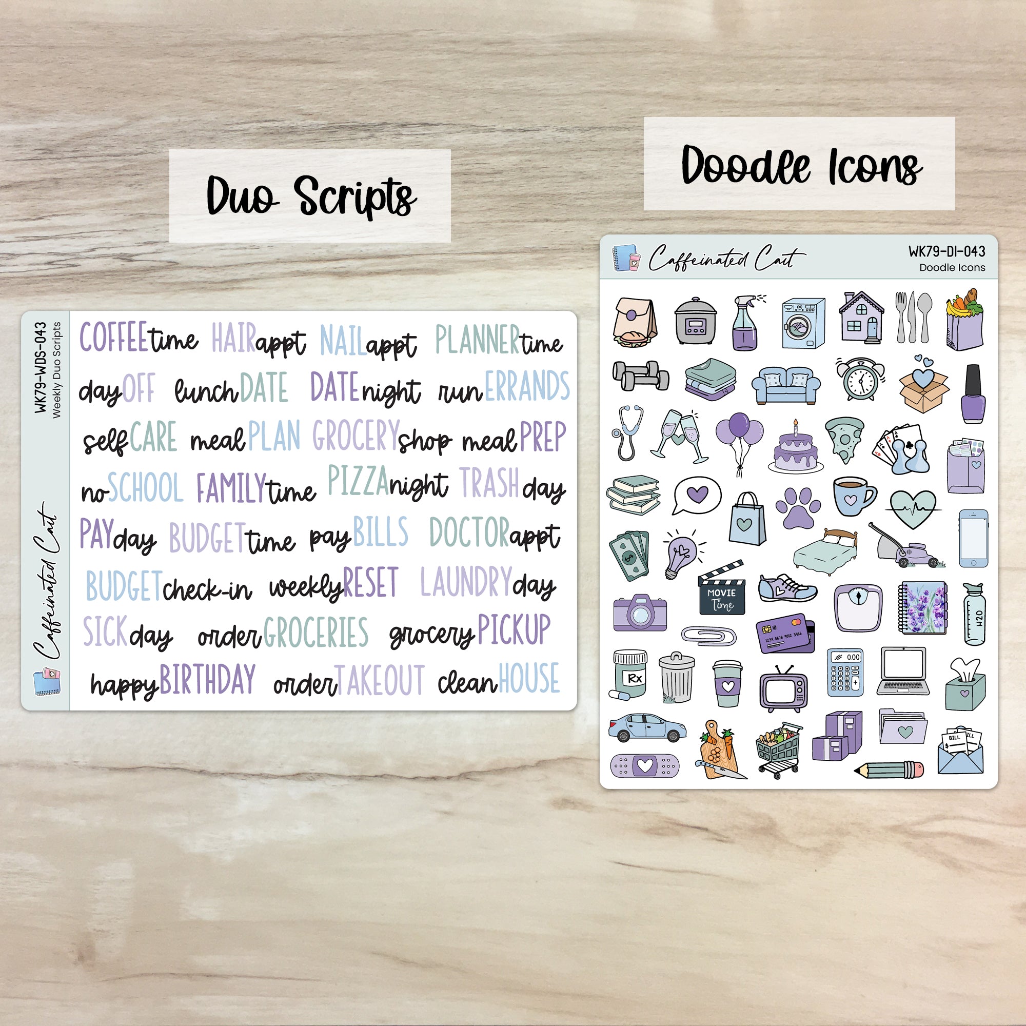 Doodle Icons & Scripts - Lavender Fields [ 043 ]