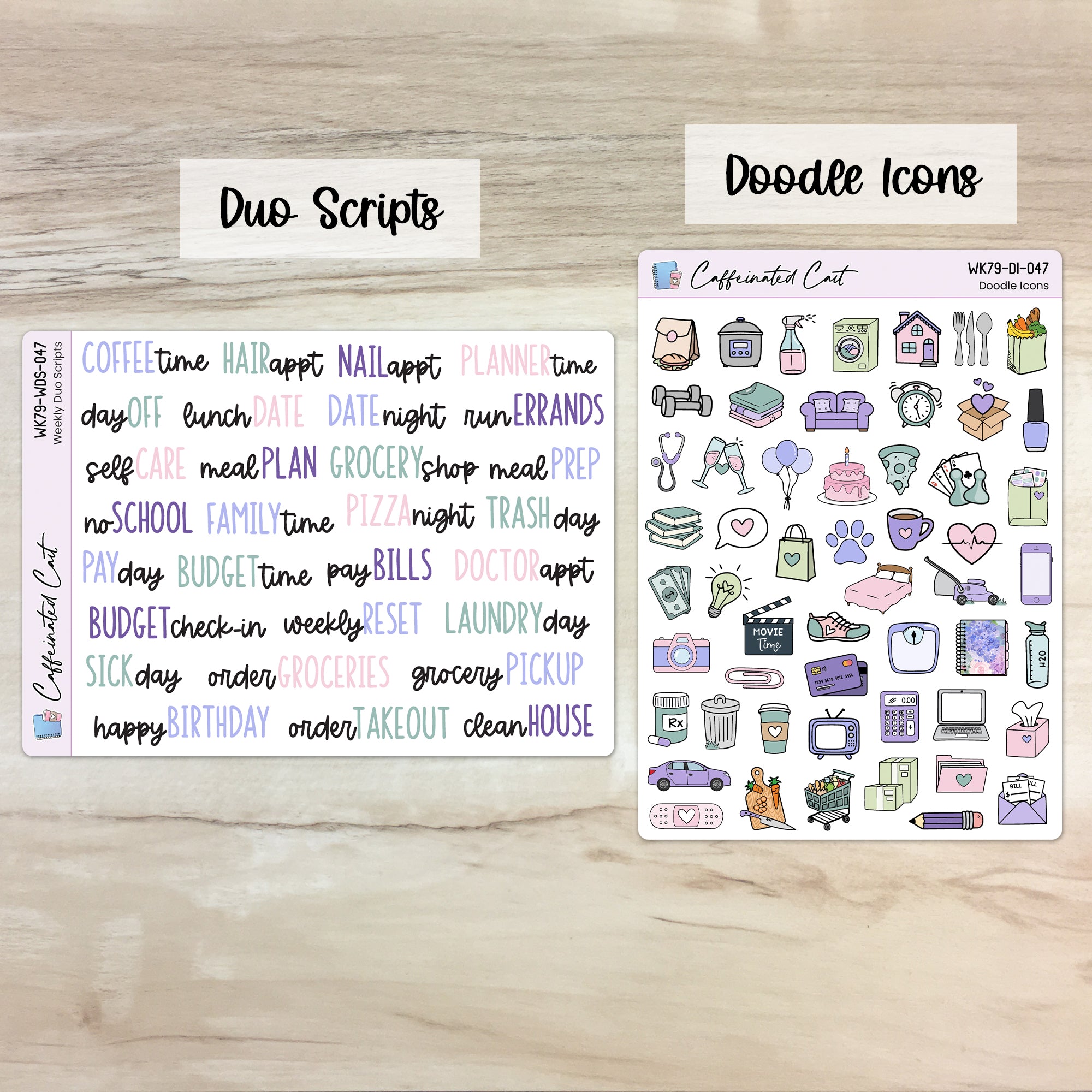 Doodle Icons & Scripts - Spring Bouquet [ 047 ]