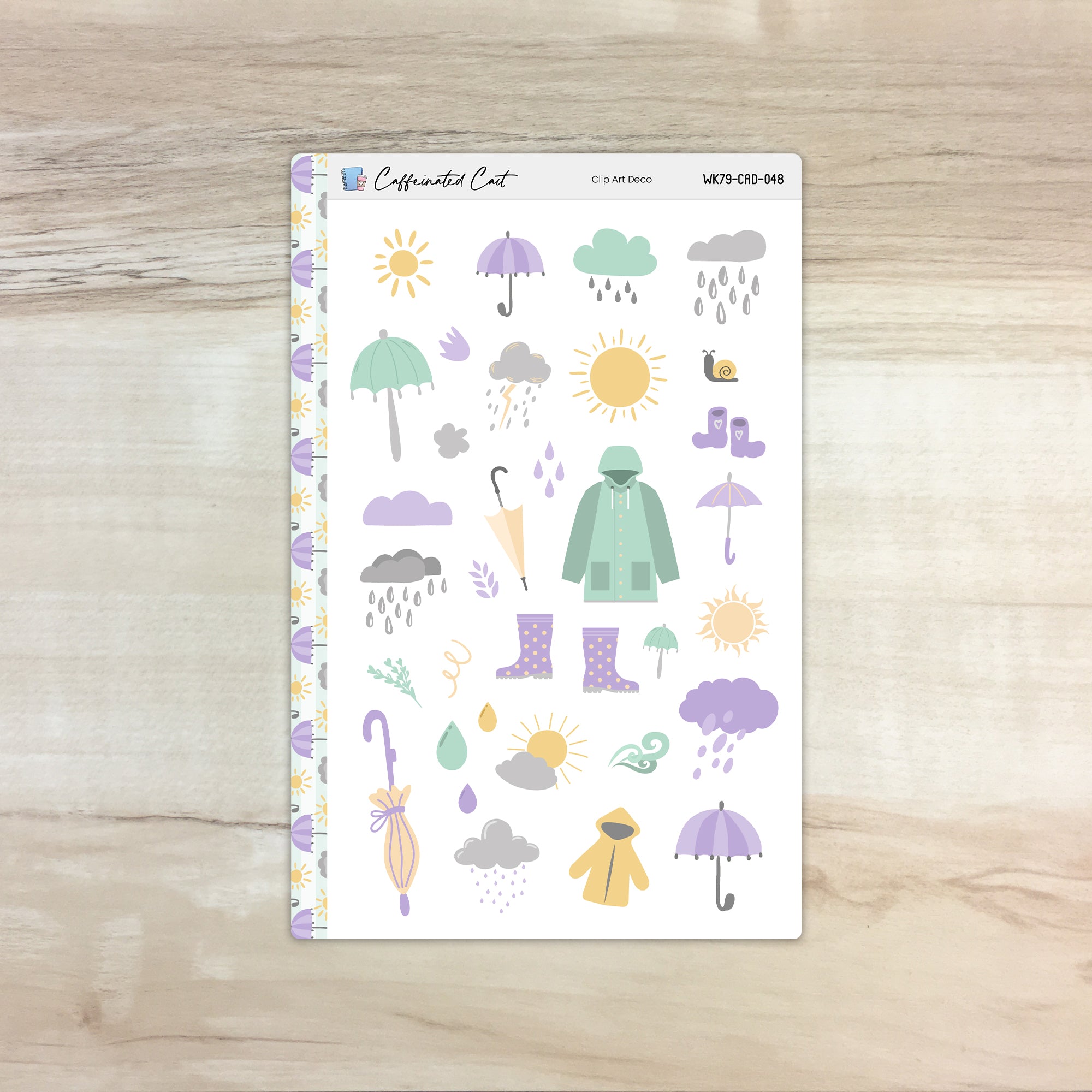 Decorative Clip Art - April Showers [ 048 ]