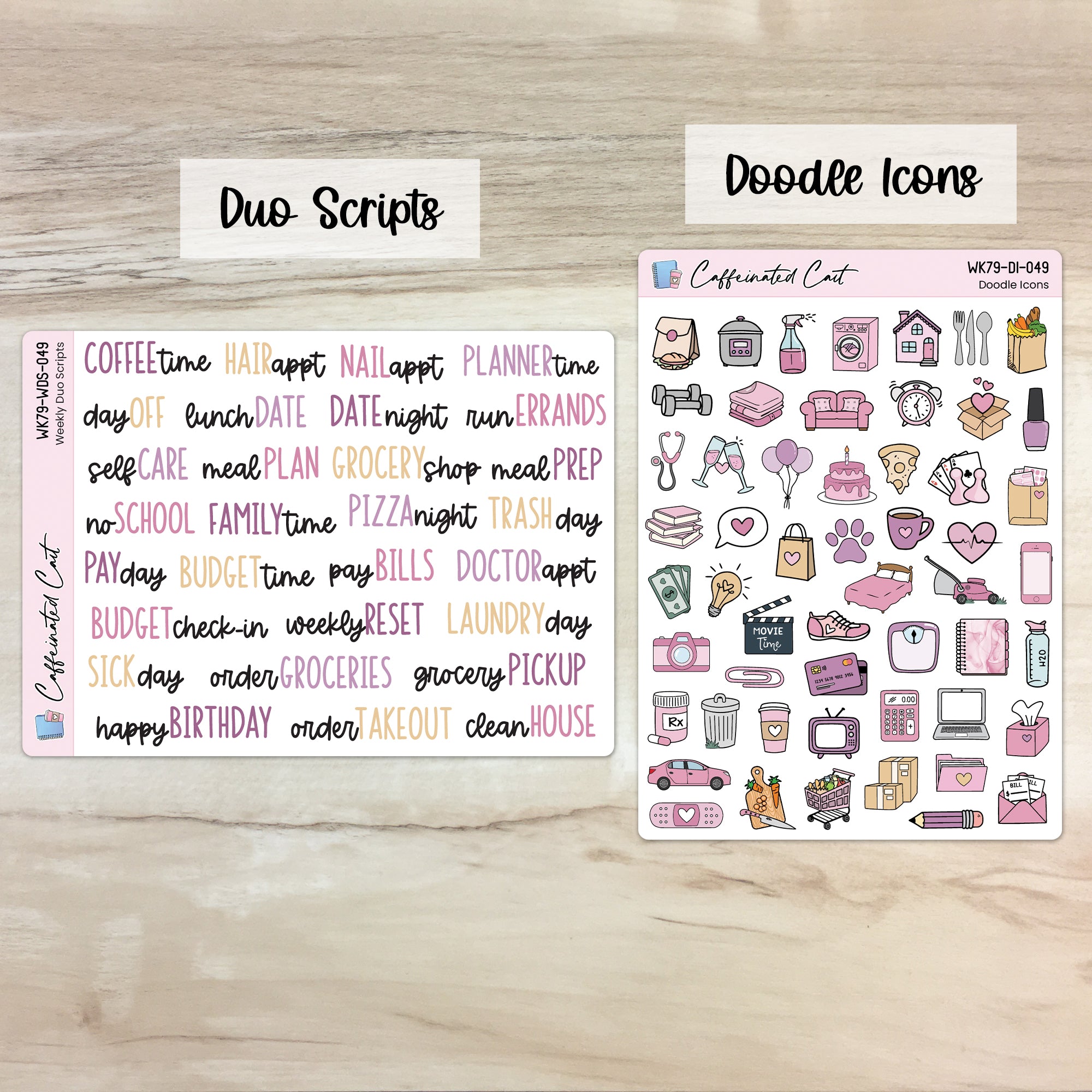 Doodle Icons & Scripts - Mystic Mauve [ 049 ]