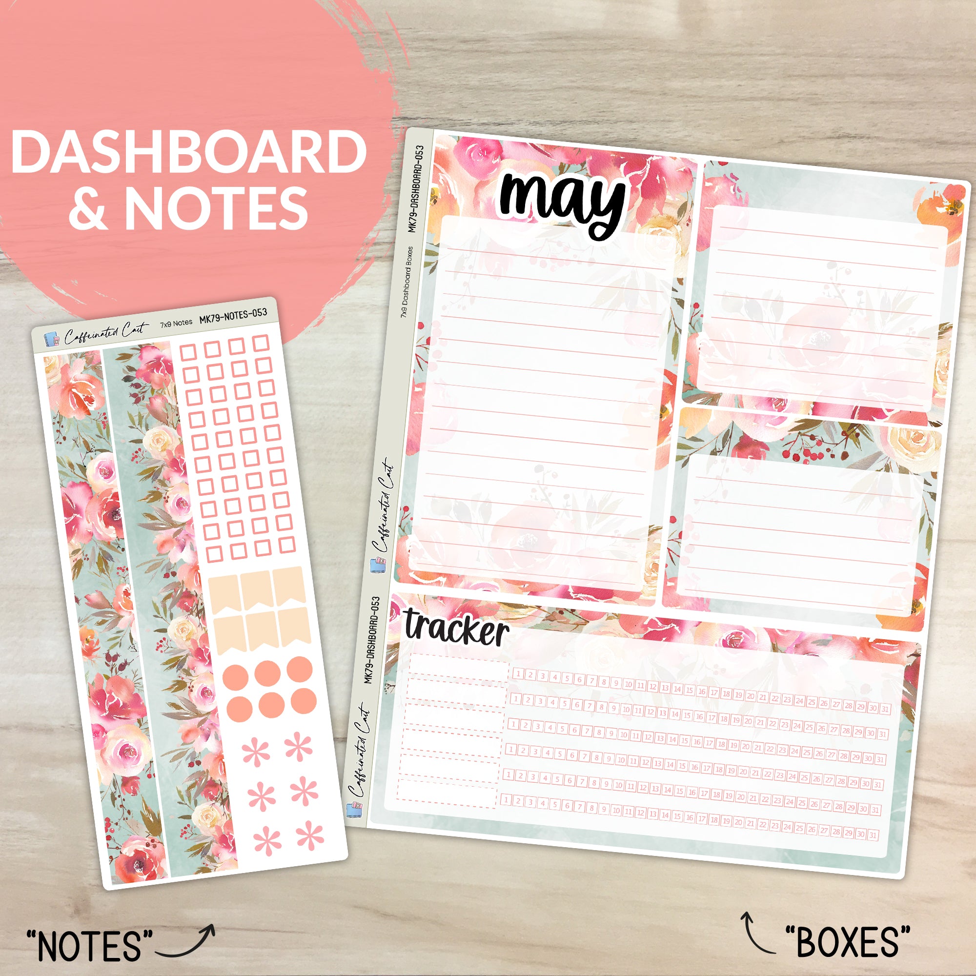 Dashboard & Notes Kit for ERIN CONDREN Planners - In a Dream [ 053 ]