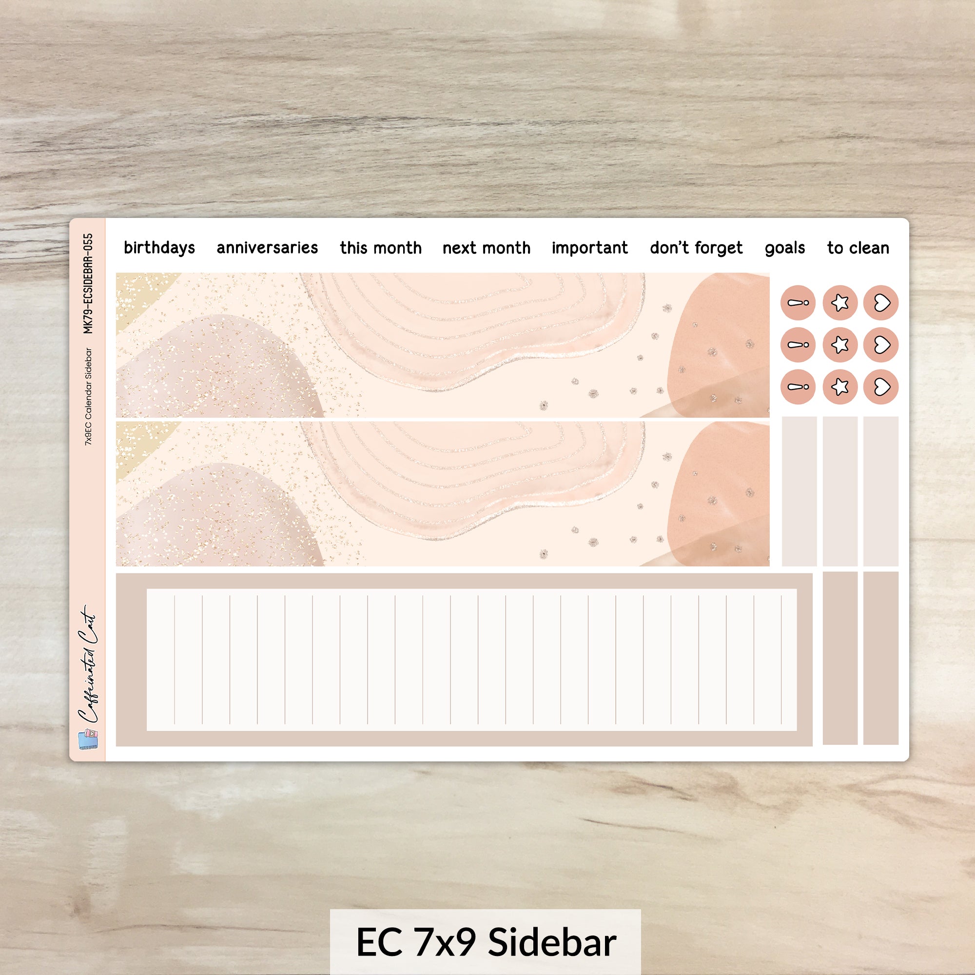 Calendar Kit for ERIN CONDREN Planners - Neutral Boho [ 055 ]