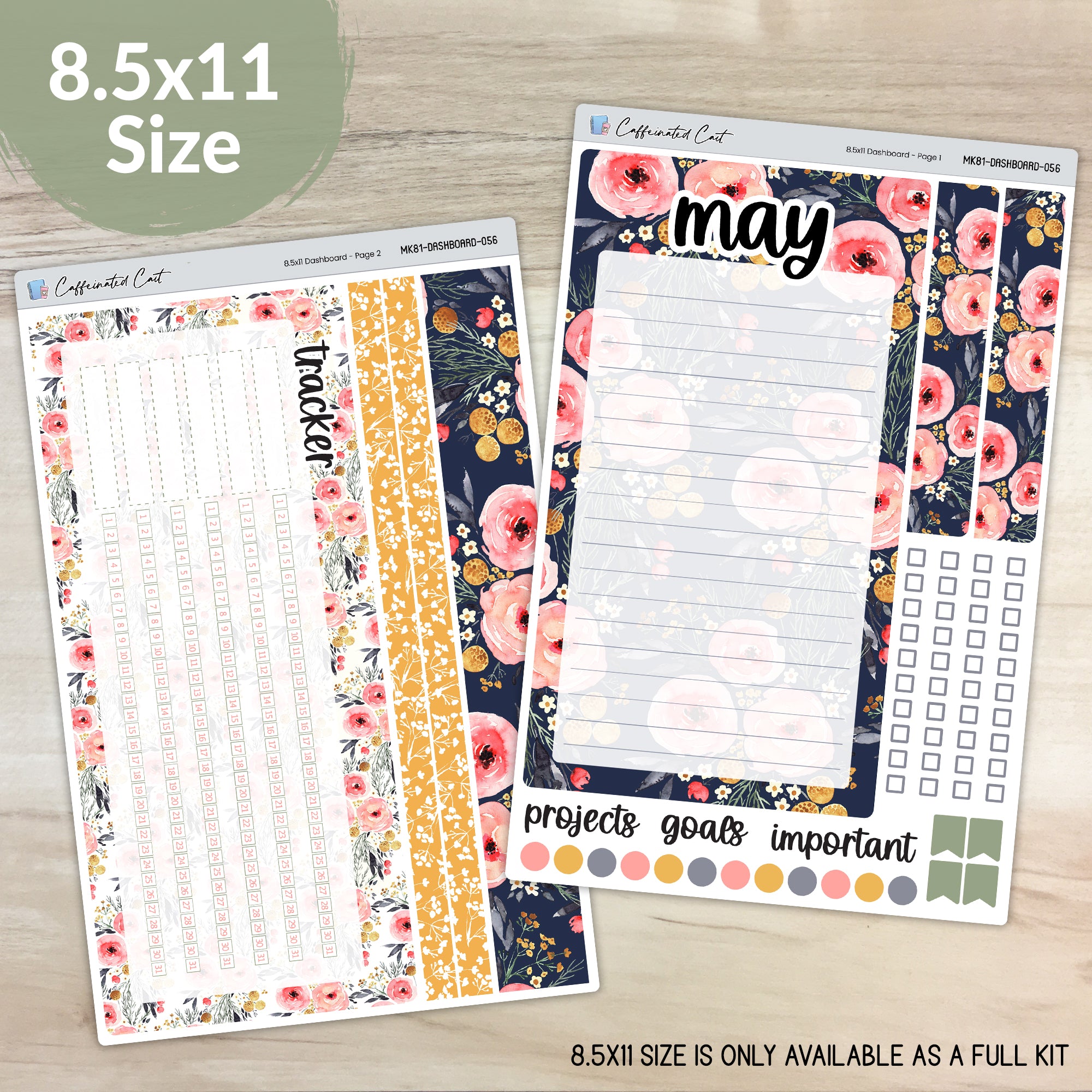 Dashboard & Notes Kit for ERIN CONDREN Planners - Mountain Meadow [ 056 ]