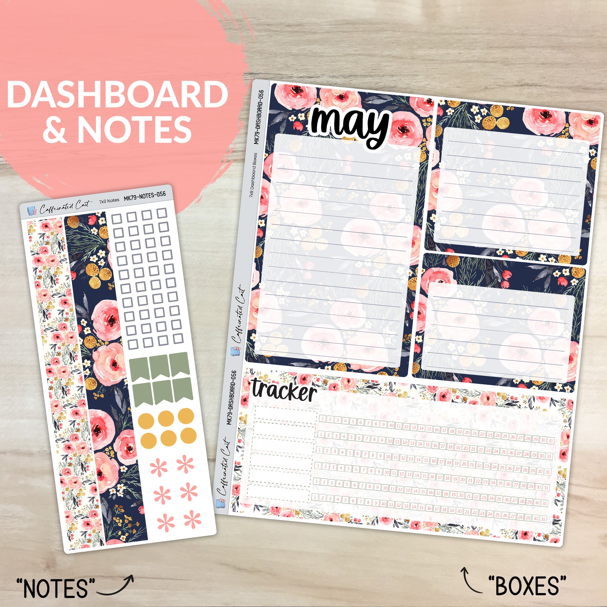 Dashboard & Notes Kit for ERIN CONDREN Planners - Mountain Meadow [ 056 ]