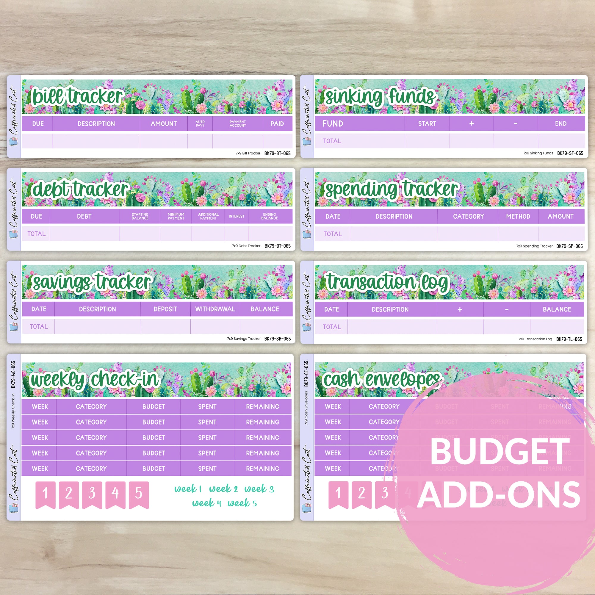 Budget Add-ons - Colorful Cacti [ 065 ]