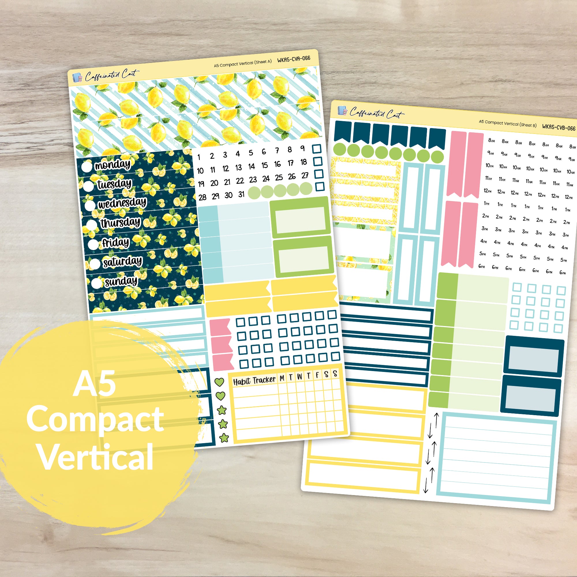 A5 Compact Vertical Kit - Sunshine & Lemons [ 066 ]