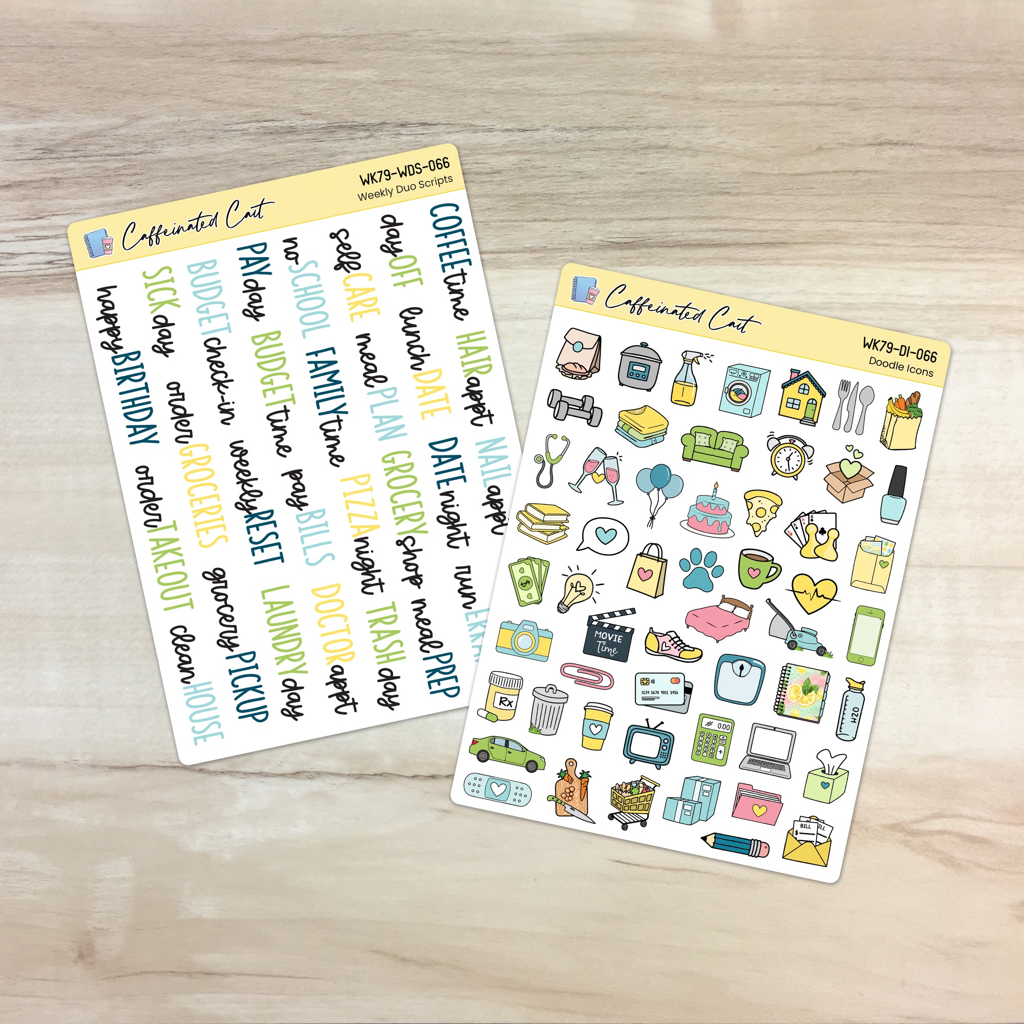 Doodle Icons & Scripts - Sunshine & Lemons [ 066 ]