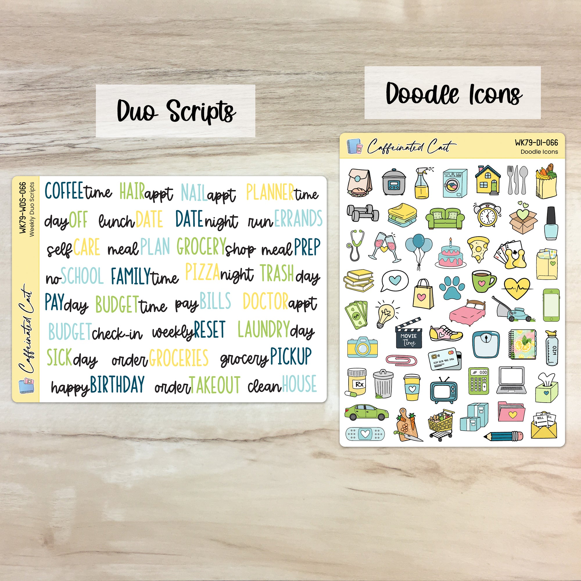 Doodle Icons & Scripts - Sunshine & Lemons [ 066 ]