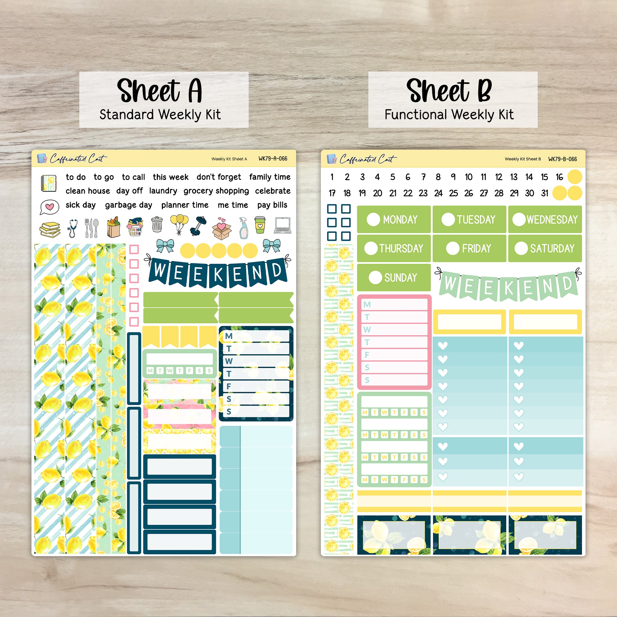 Weekly Kit & Add-ons - Sunshine & Lemons [ 066 ]