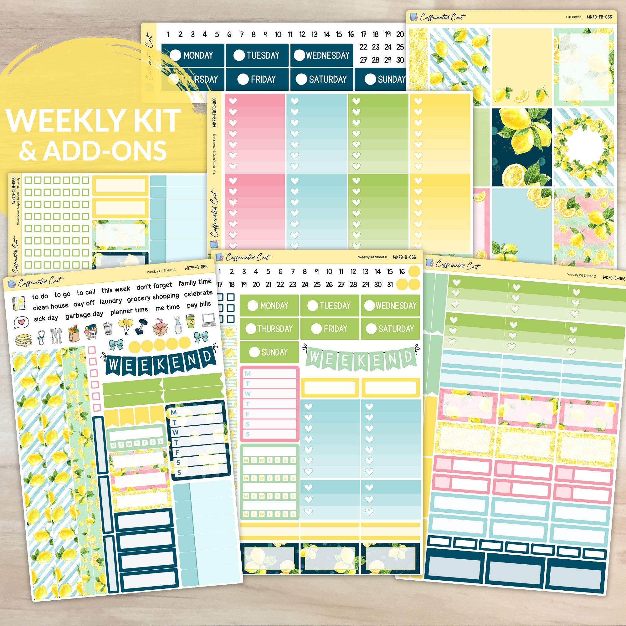 Weekly Kit & Add-ons - Sunshine & Lemons [ 066 ]