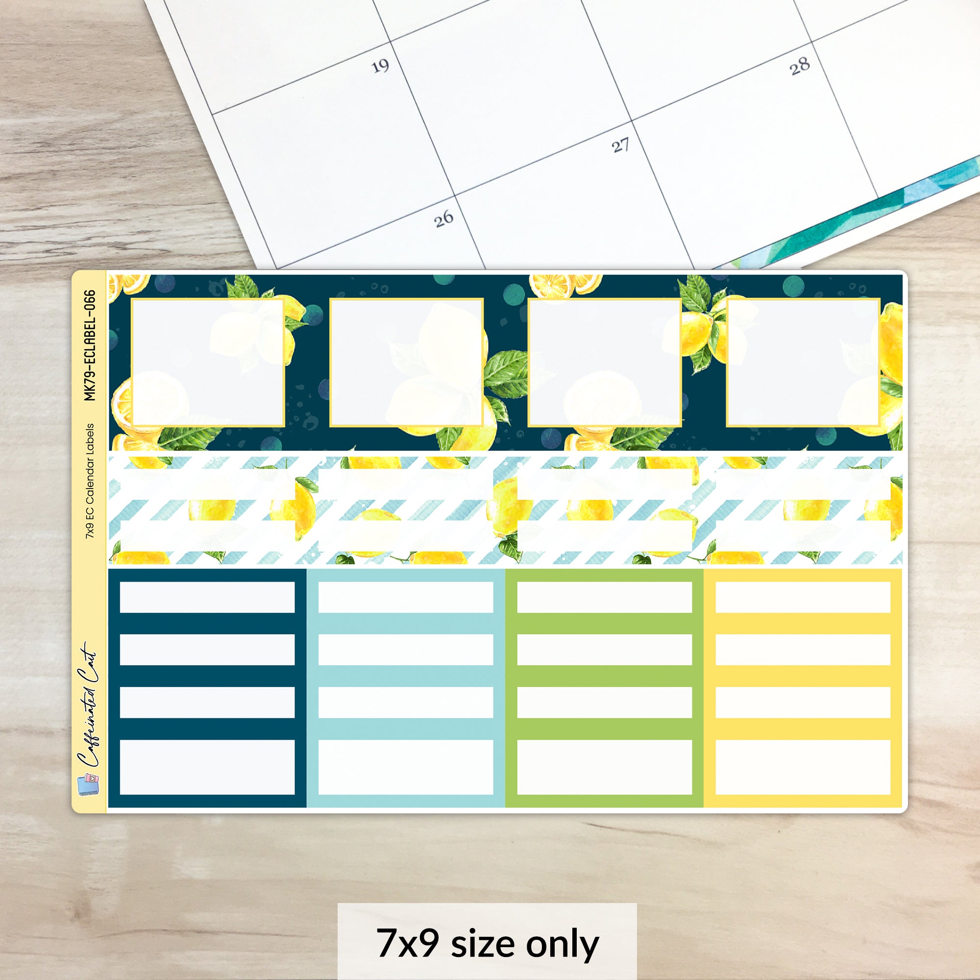 Calendar Event Boxes - Sunshine & Lemons [ 066 ]