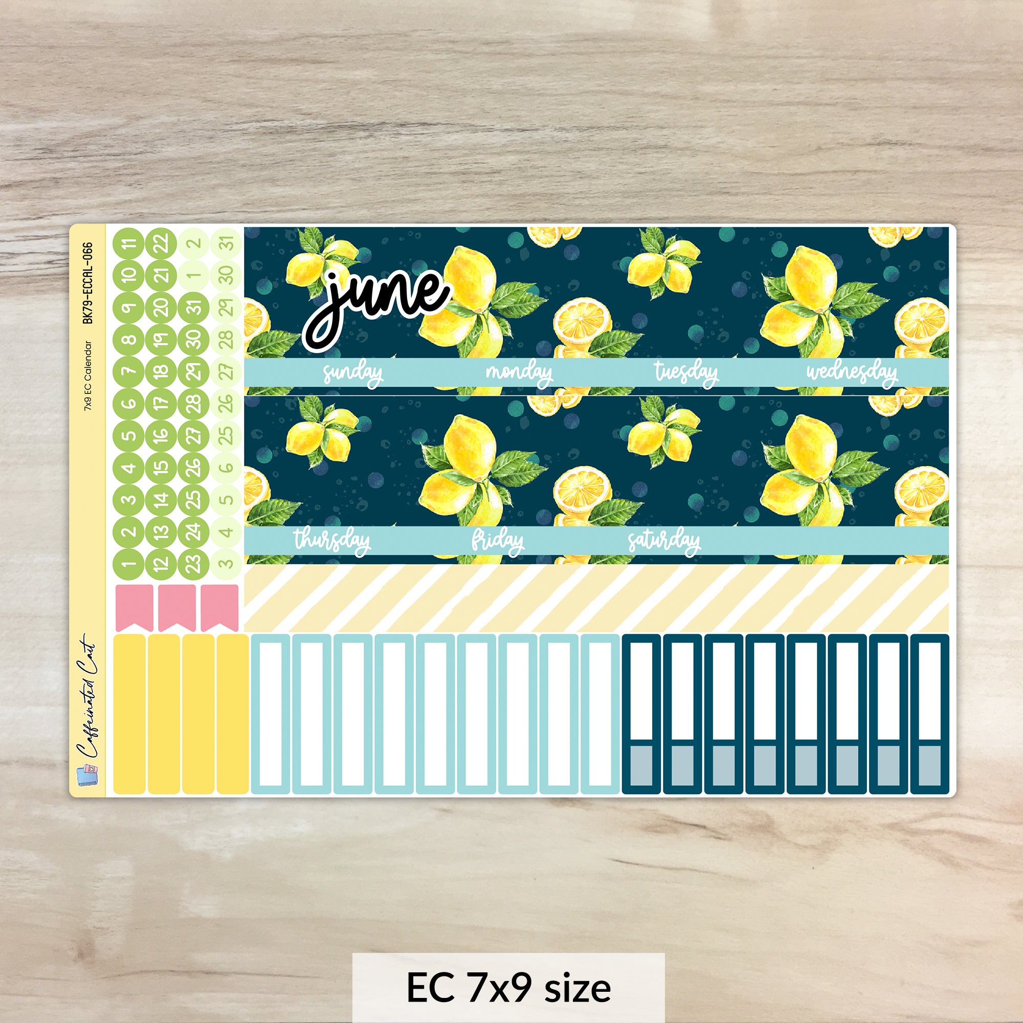 Calendar Kit for ERIN CONDREN Planners - Sunshine & Lemons [ 066 ]