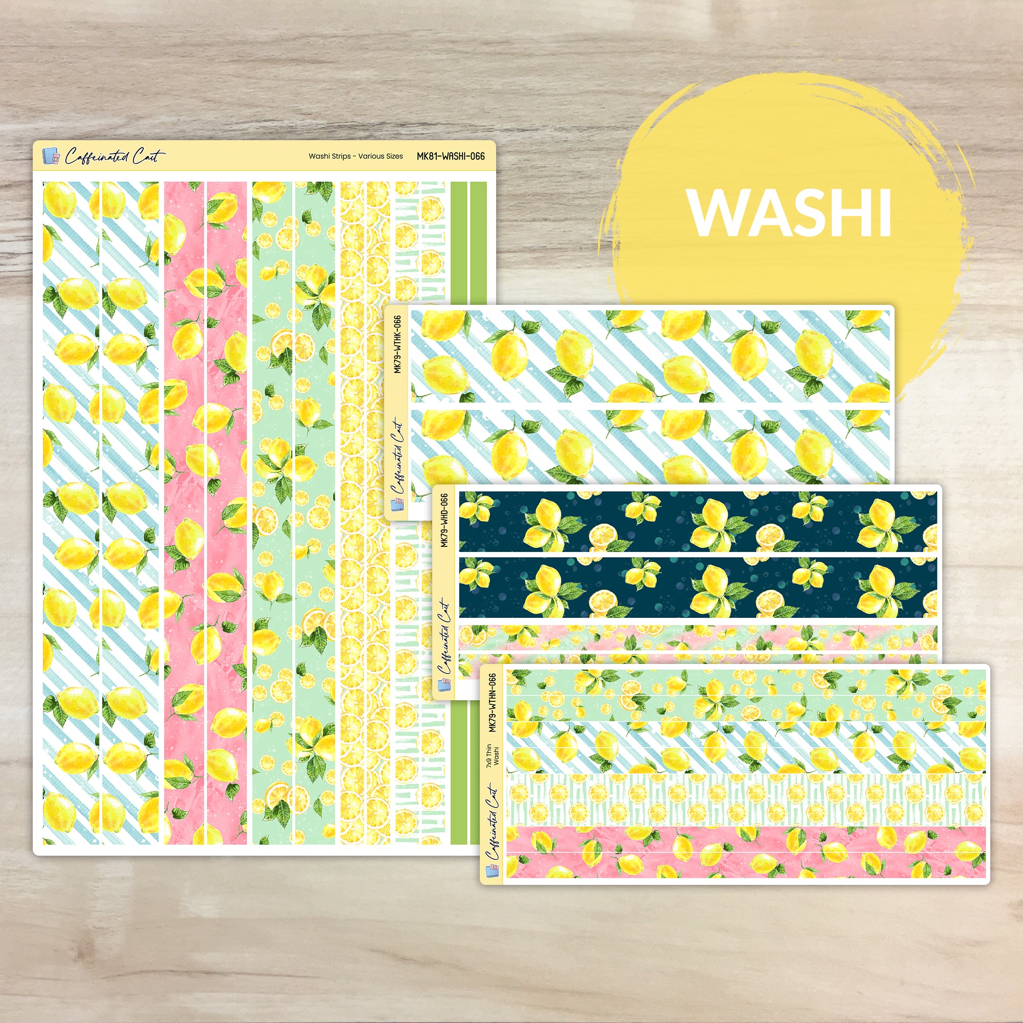 Washi Strips - Sunshine & Lemons [ 066 ]