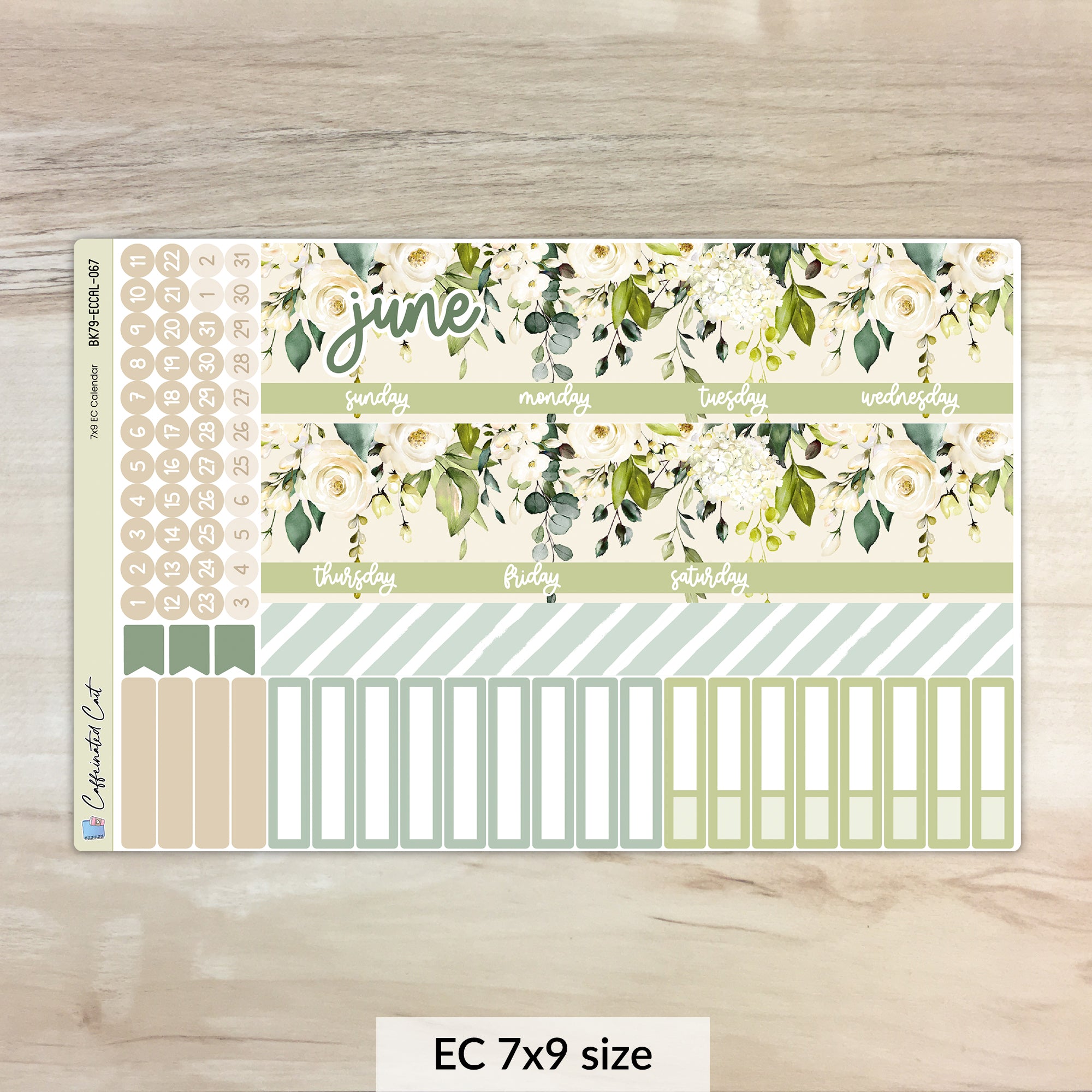 Calendar Kit for ERIN CONDREN Planners - Serene [ 067 ]