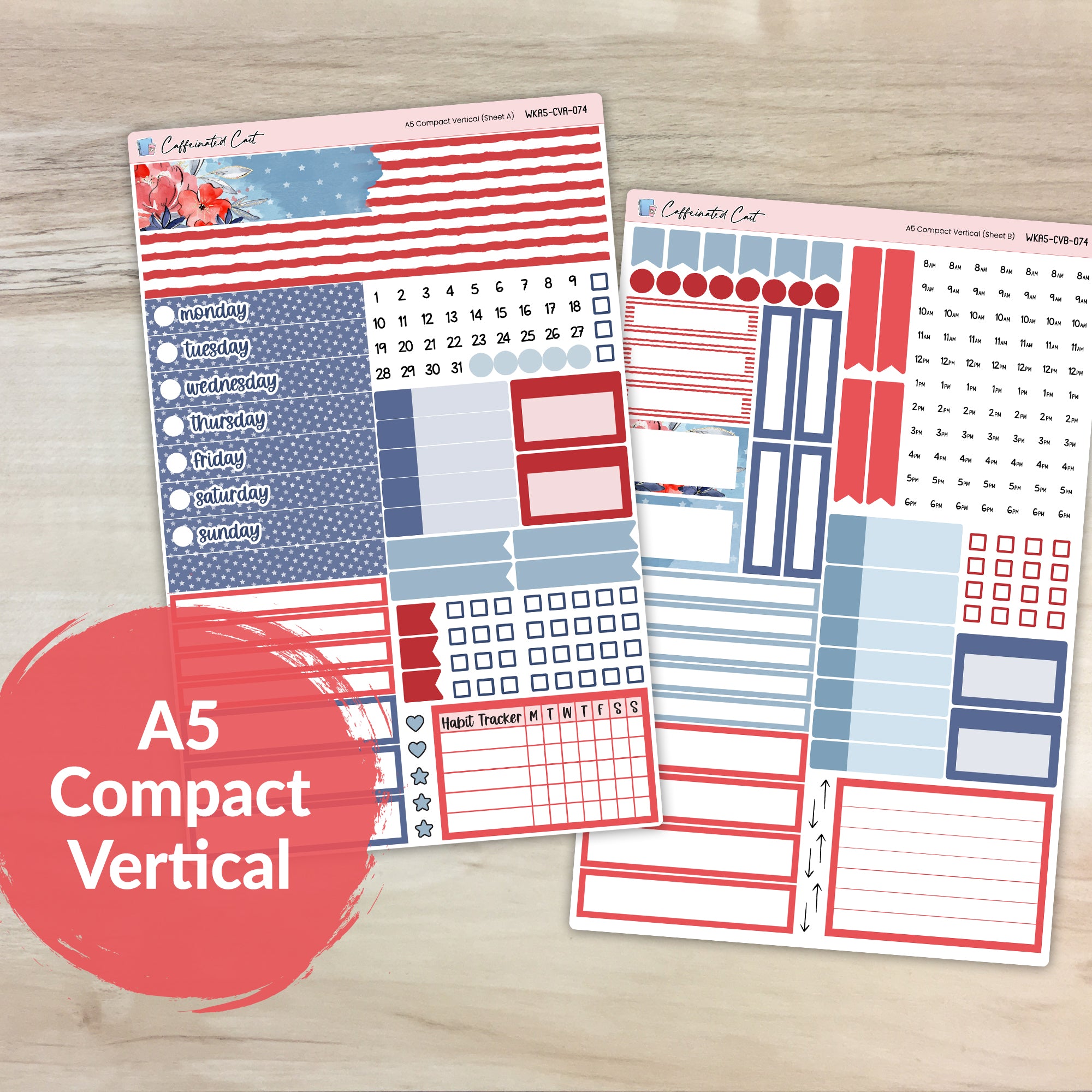 A5 Compact Vertical Kit - Independence [ 074 ]