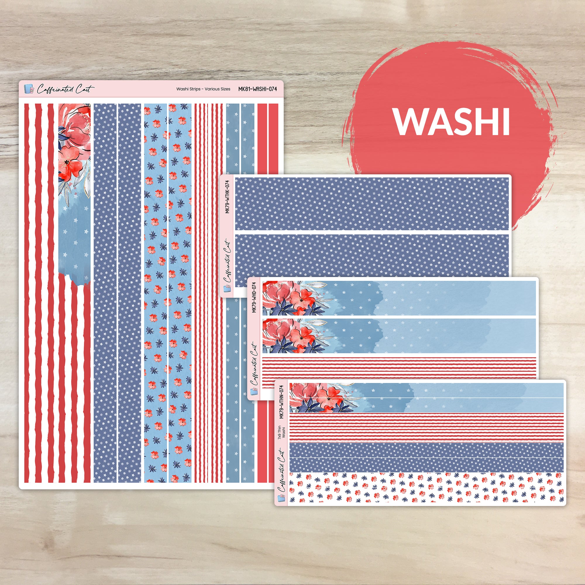 Washi Strips - Independence [ 074 ]