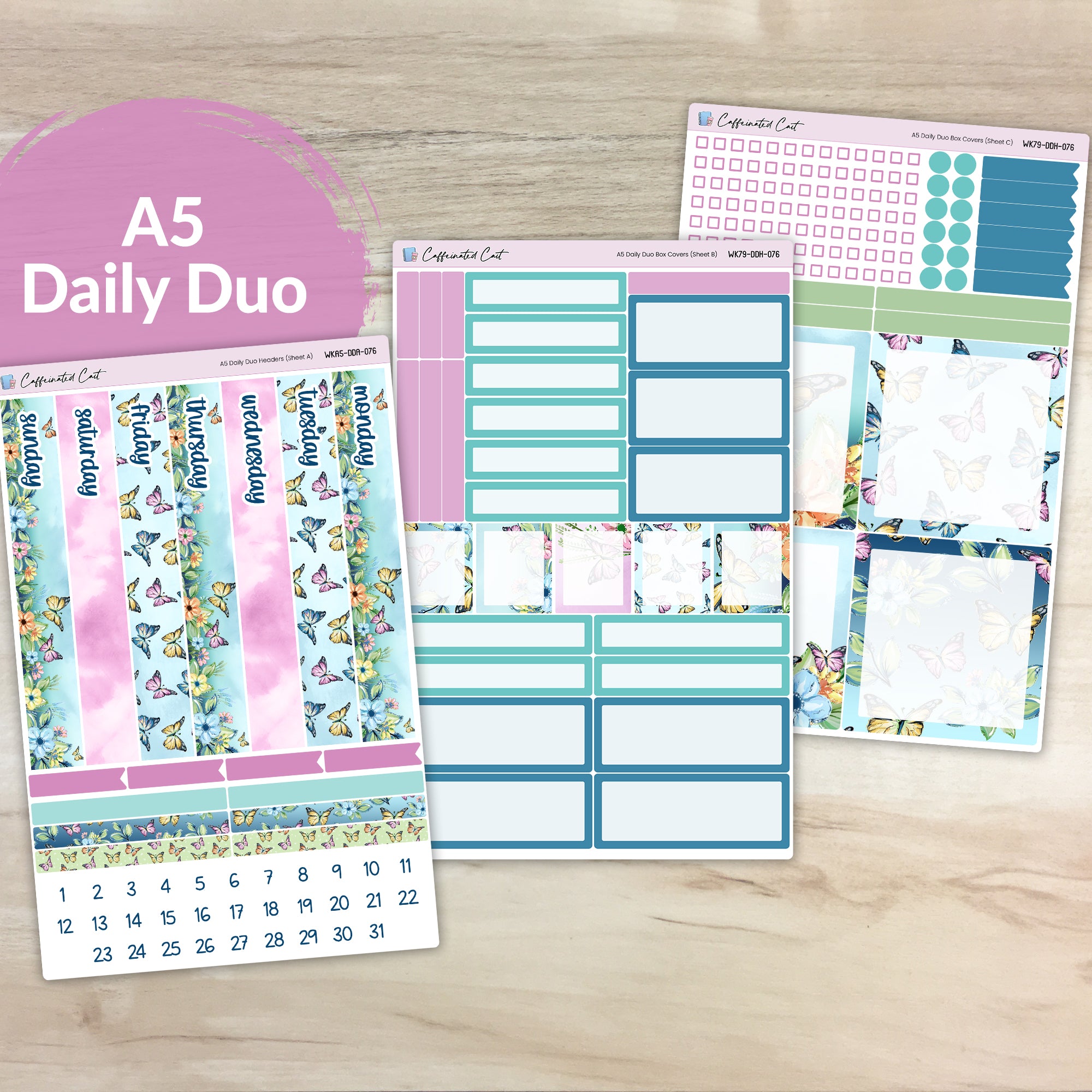 Daily Duo A5 - Butterfly Meadow [ 076 ]