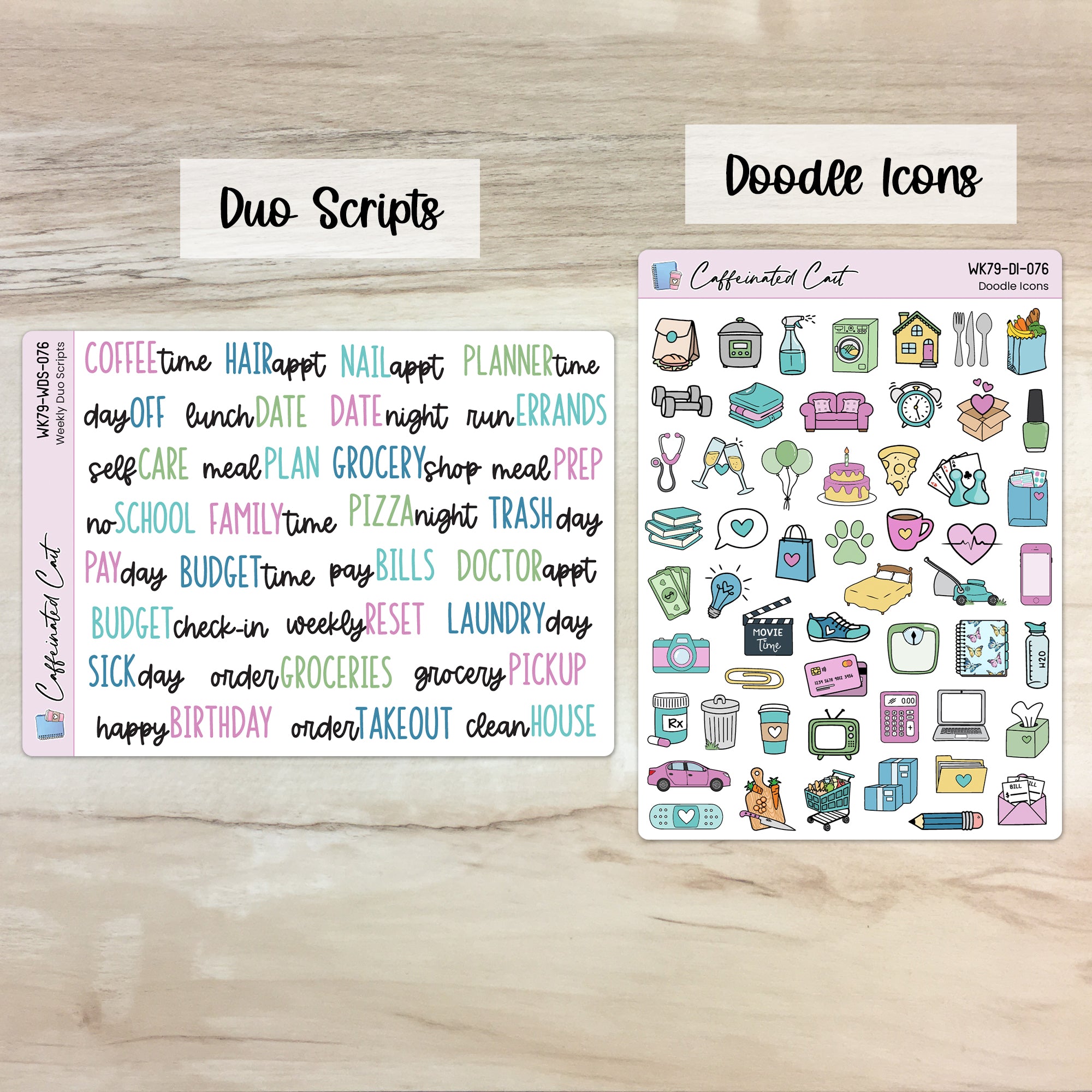 Doodle Icons & Scripts - Butterfly Meadow [ 076 ]