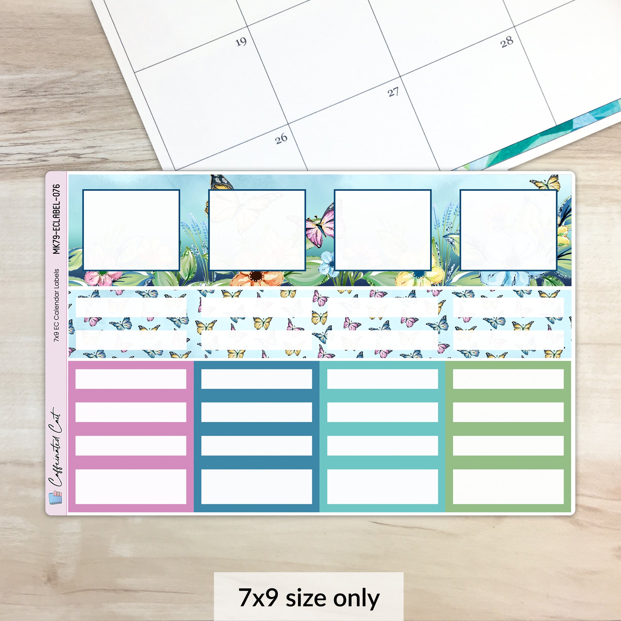 Calendar Event Boxes - Butterfly Meadow [ 076 ]