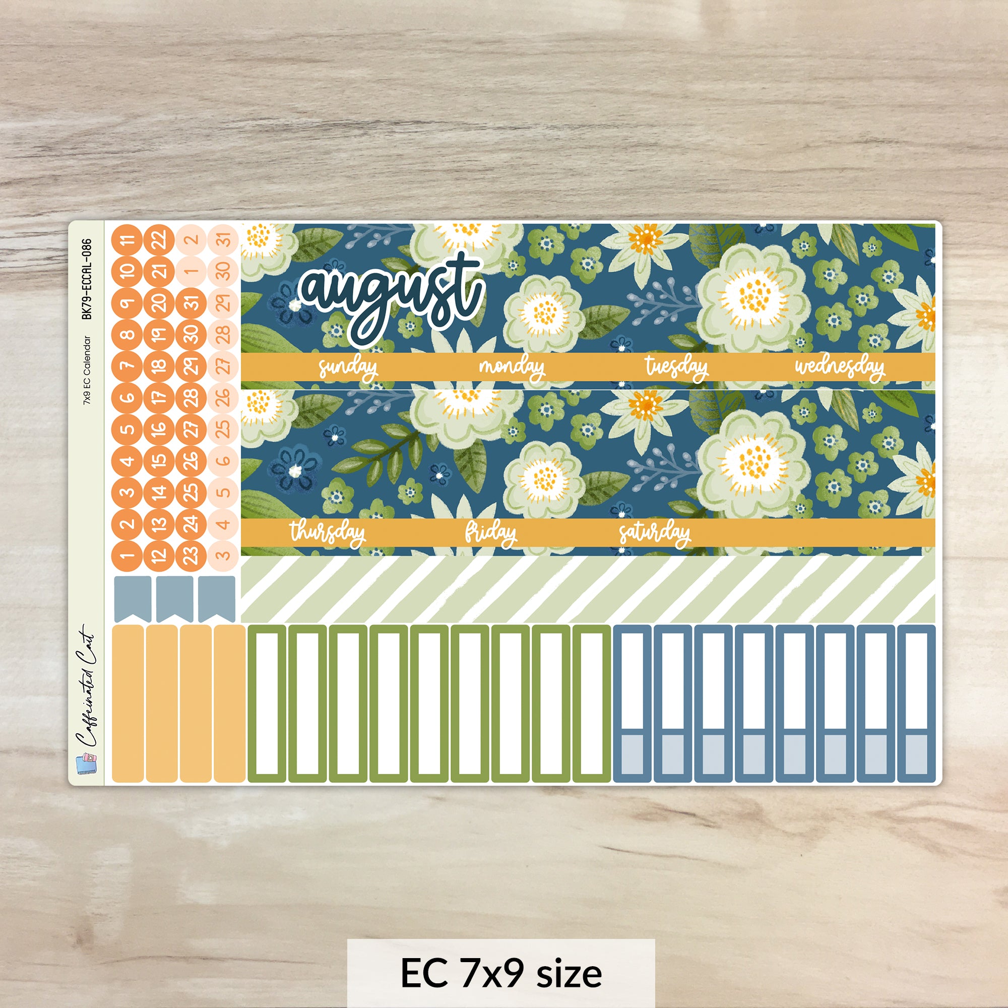 Calendar Kit for ERIN CONDREN Planners - Green Thumb [ 086 ]