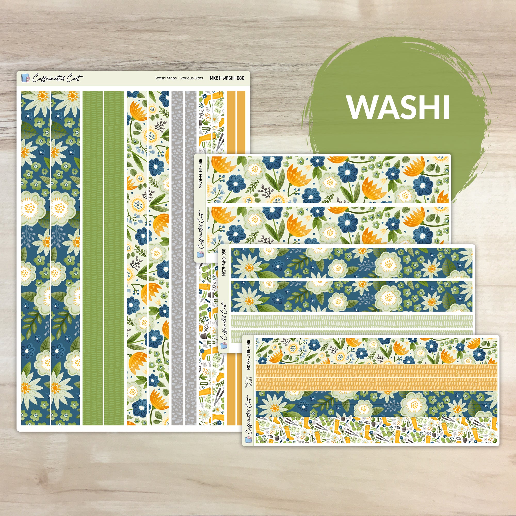 Washi Strips - Green Thumb [ 086 ]