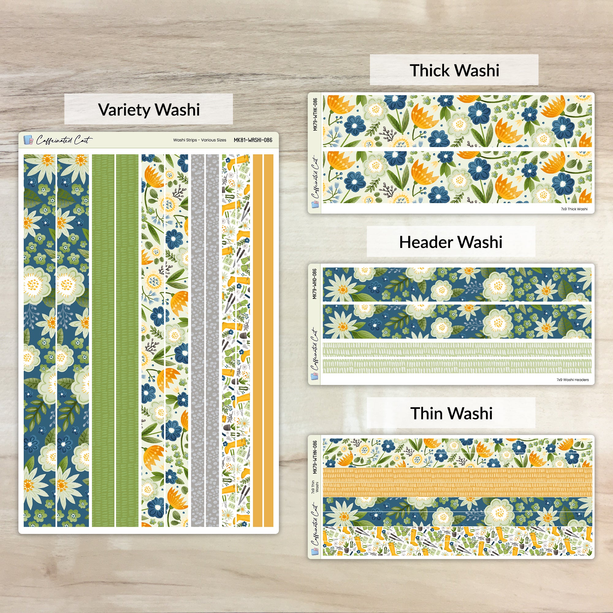 Washi Strips - Green Thumb [ 086 ]