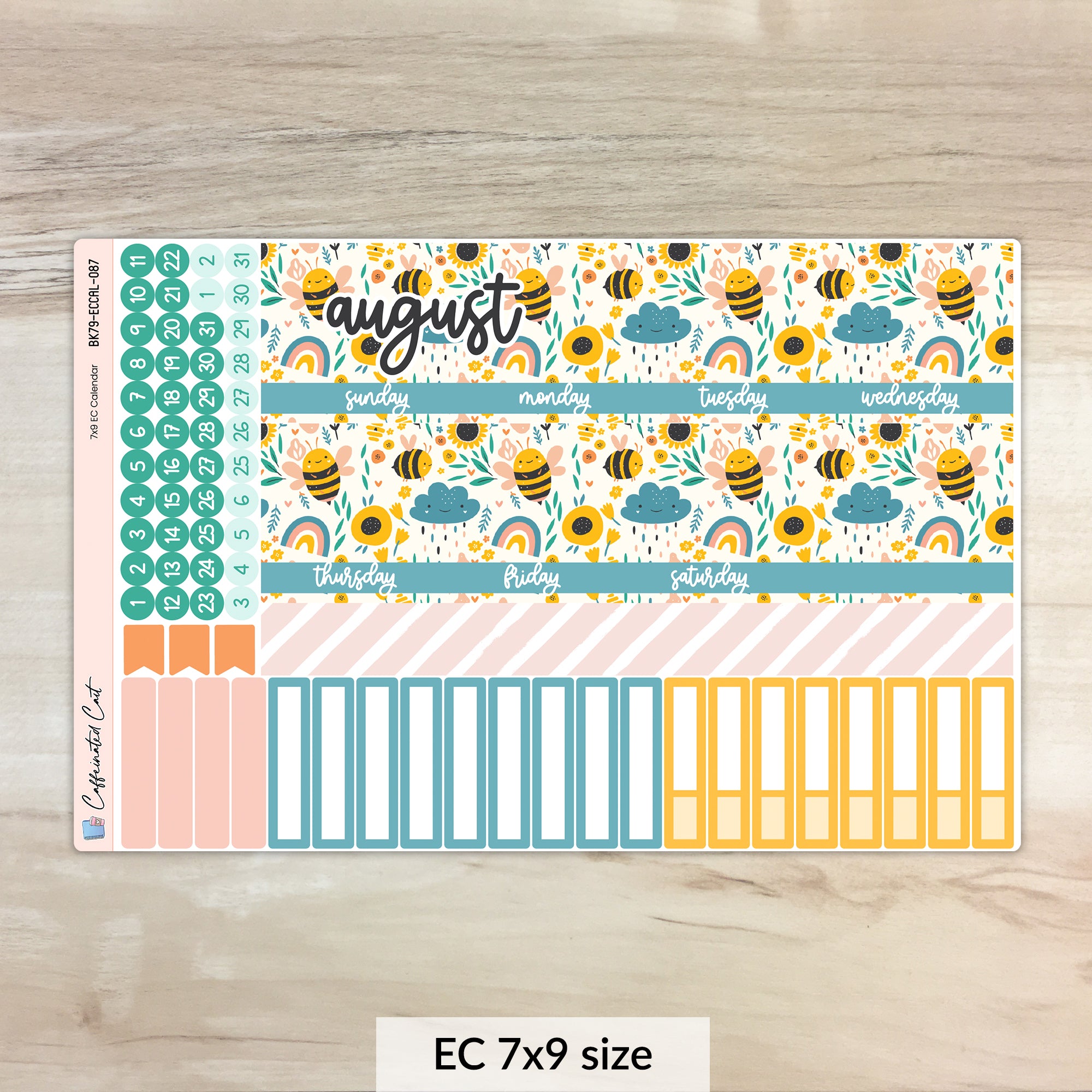 Calendar Kit for ERIN CONDREN Planners - Bumble [ 087 ]