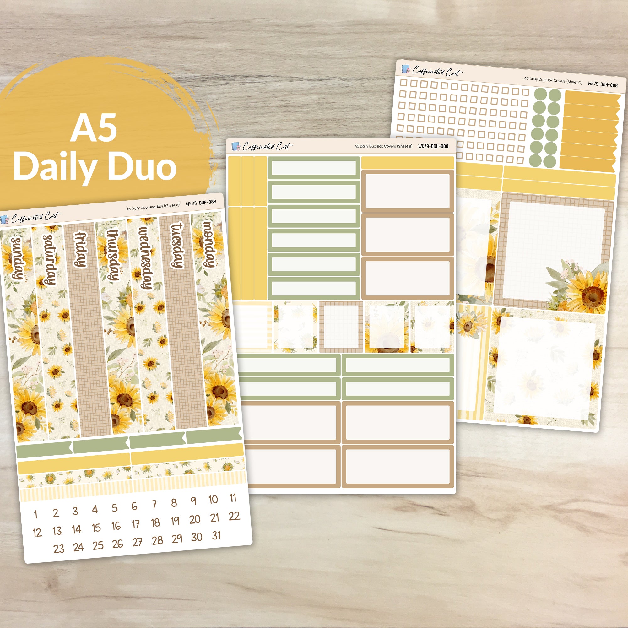 Daily Duo A5 - Cottage Sunflower [ 088 ]