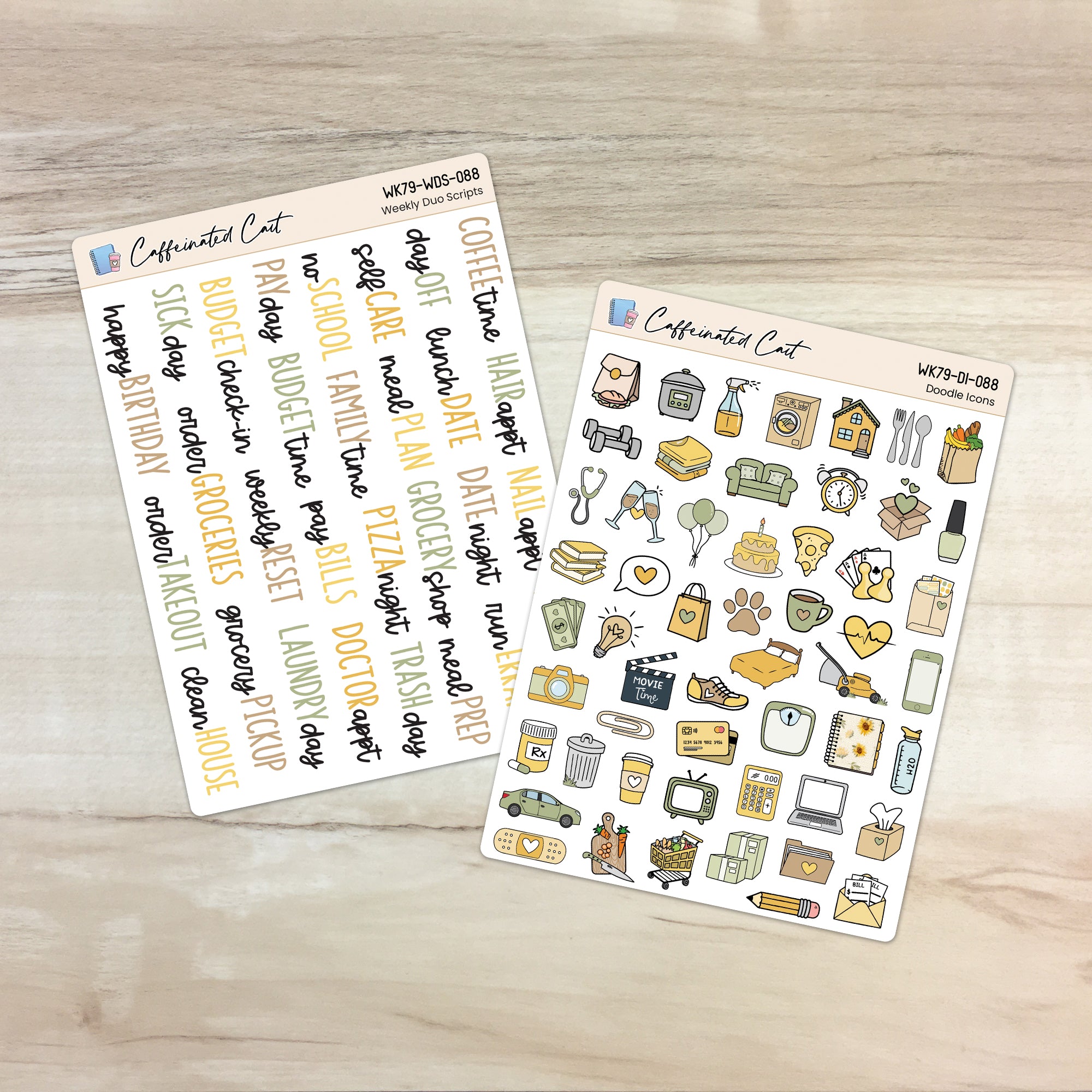 Doodle Icons & Scripts - Cottage Sunflower [ 088 ]