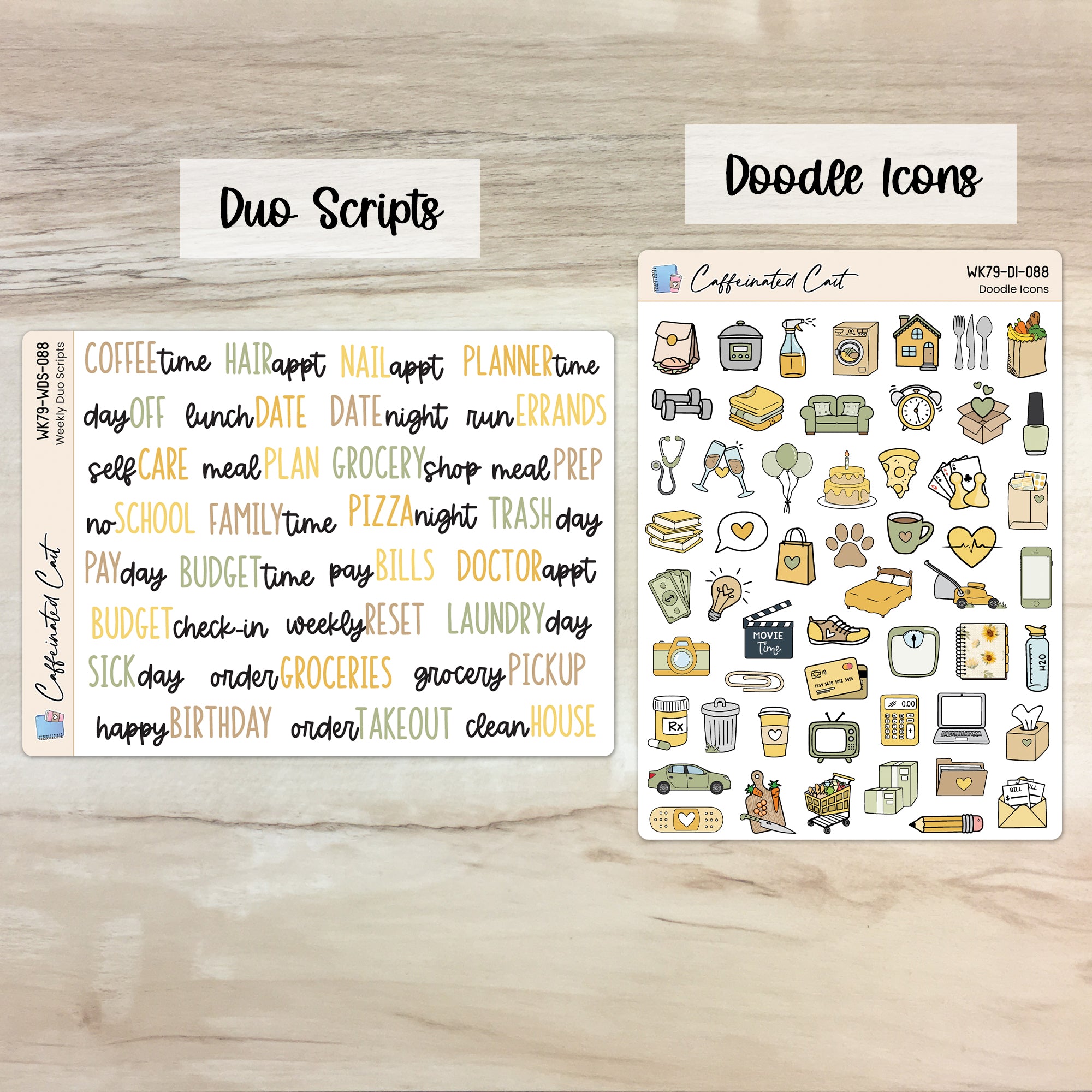 Doodle Icons & Scripts - Cottage Sunflower [ 088 ]