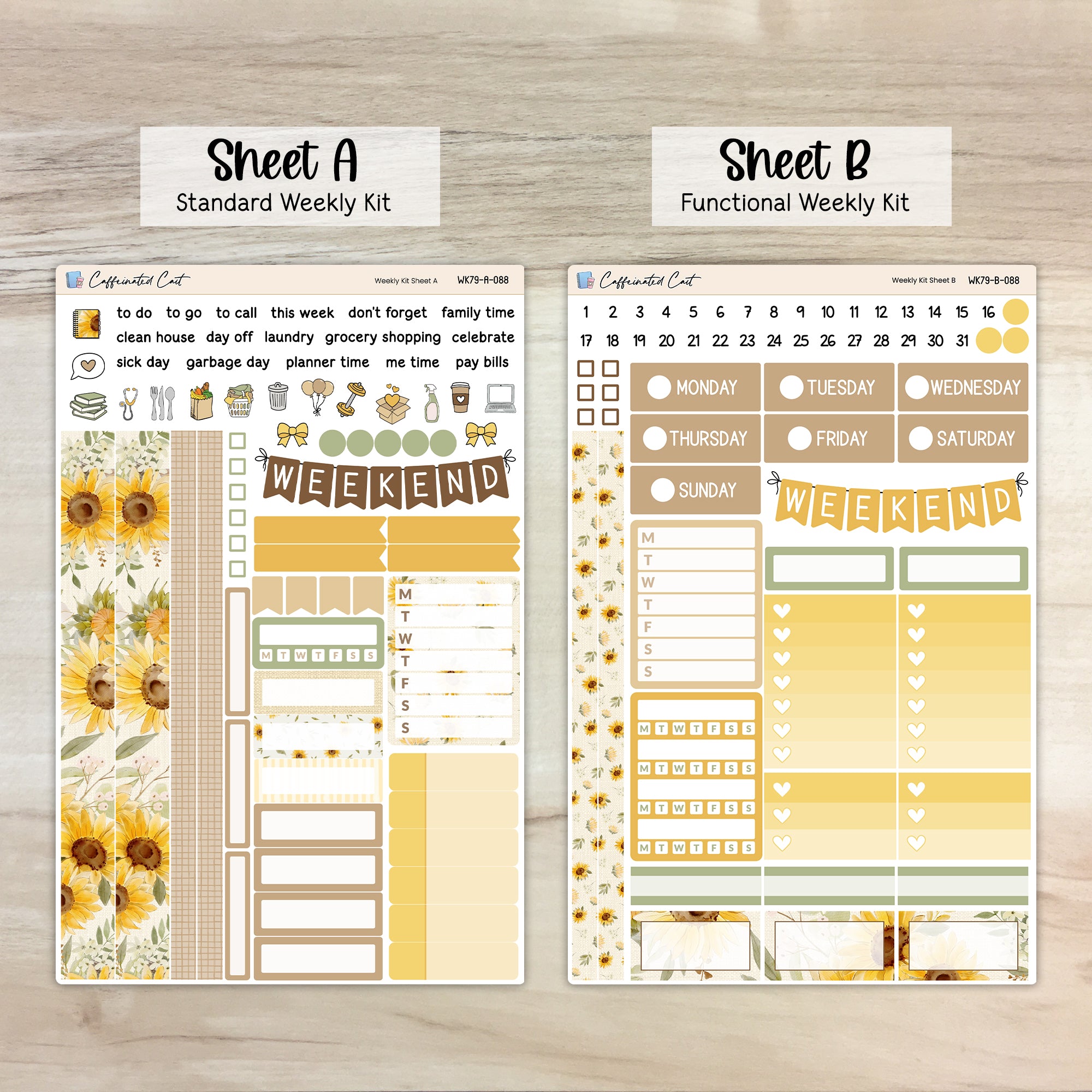 Weekly Kit & Add-ons - Cottage Sunflower [ 088 ]